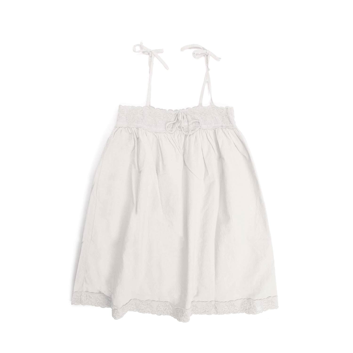 GONNA BIANCA CON BRETELLINE BAMBINA - annameglio.com abbigliamento moda