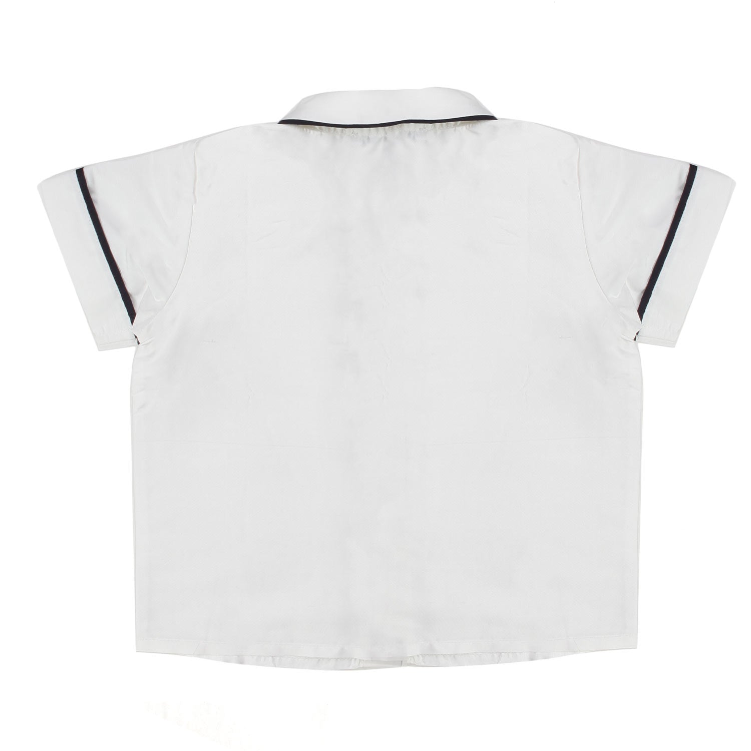 Camicia seta manica corta centina blu - annameglio.com abbigliamento moda