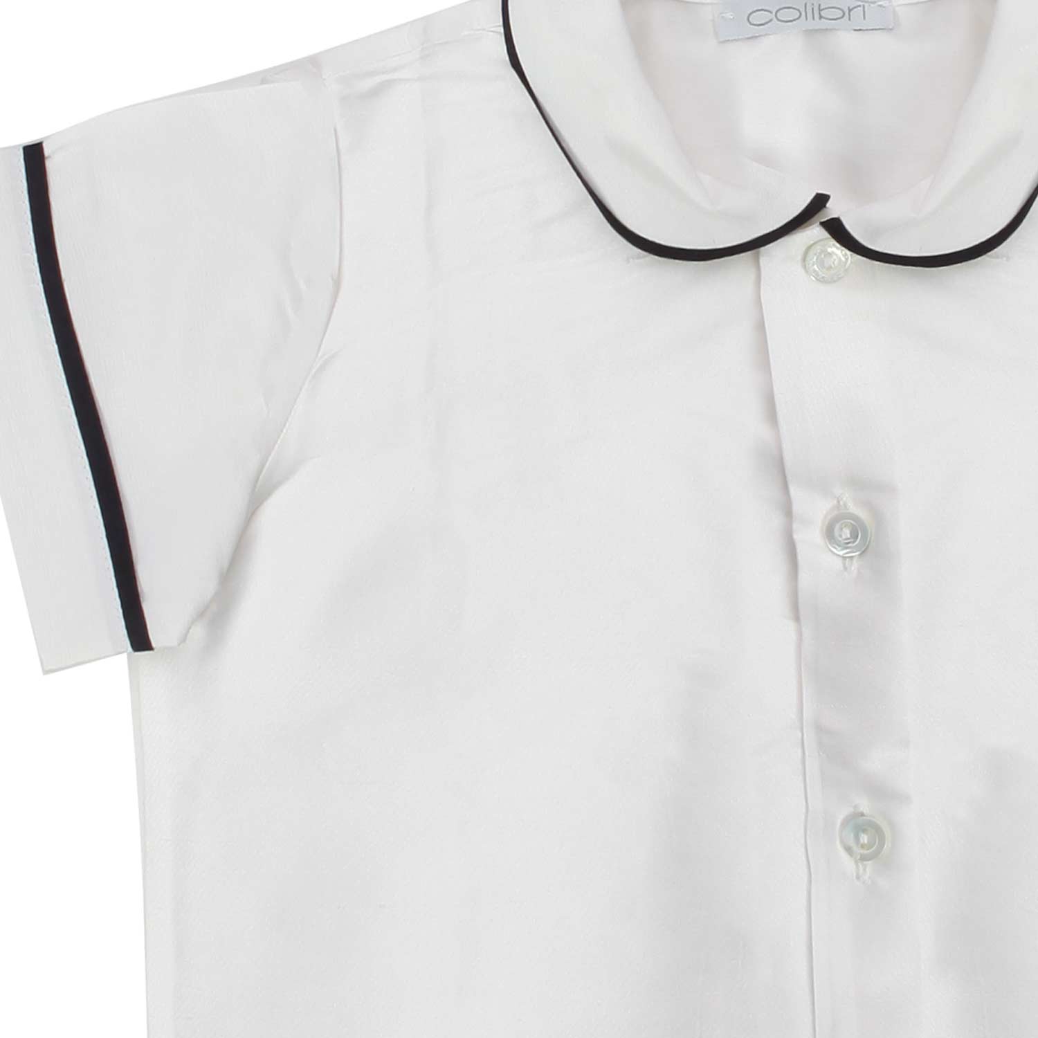 Camicia seta manica corta centina blu - annameglio.com abbigliamento moda