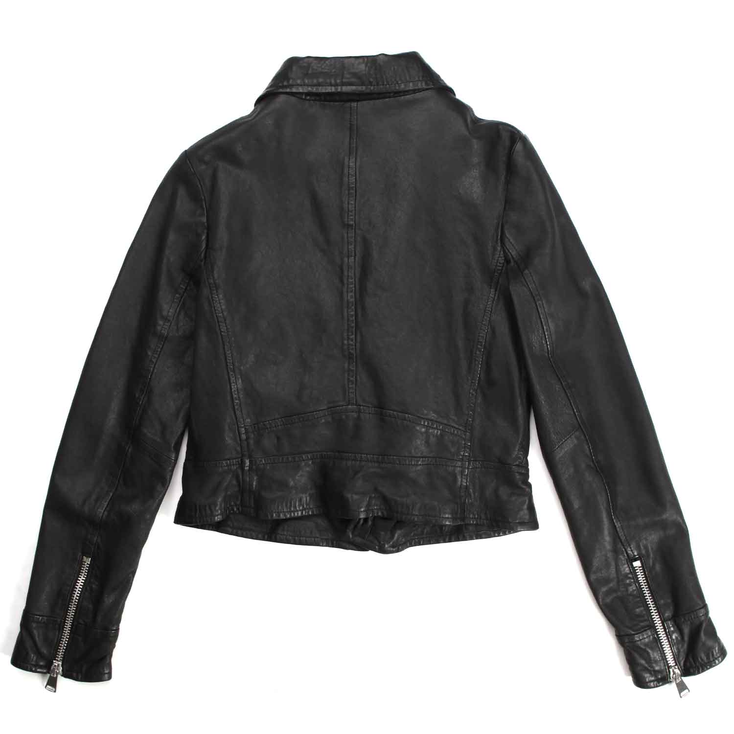 GIACCA CHIODO IN PELLE NERA DONNA E RAGAZZA - annameglio.com abbigliamento moda