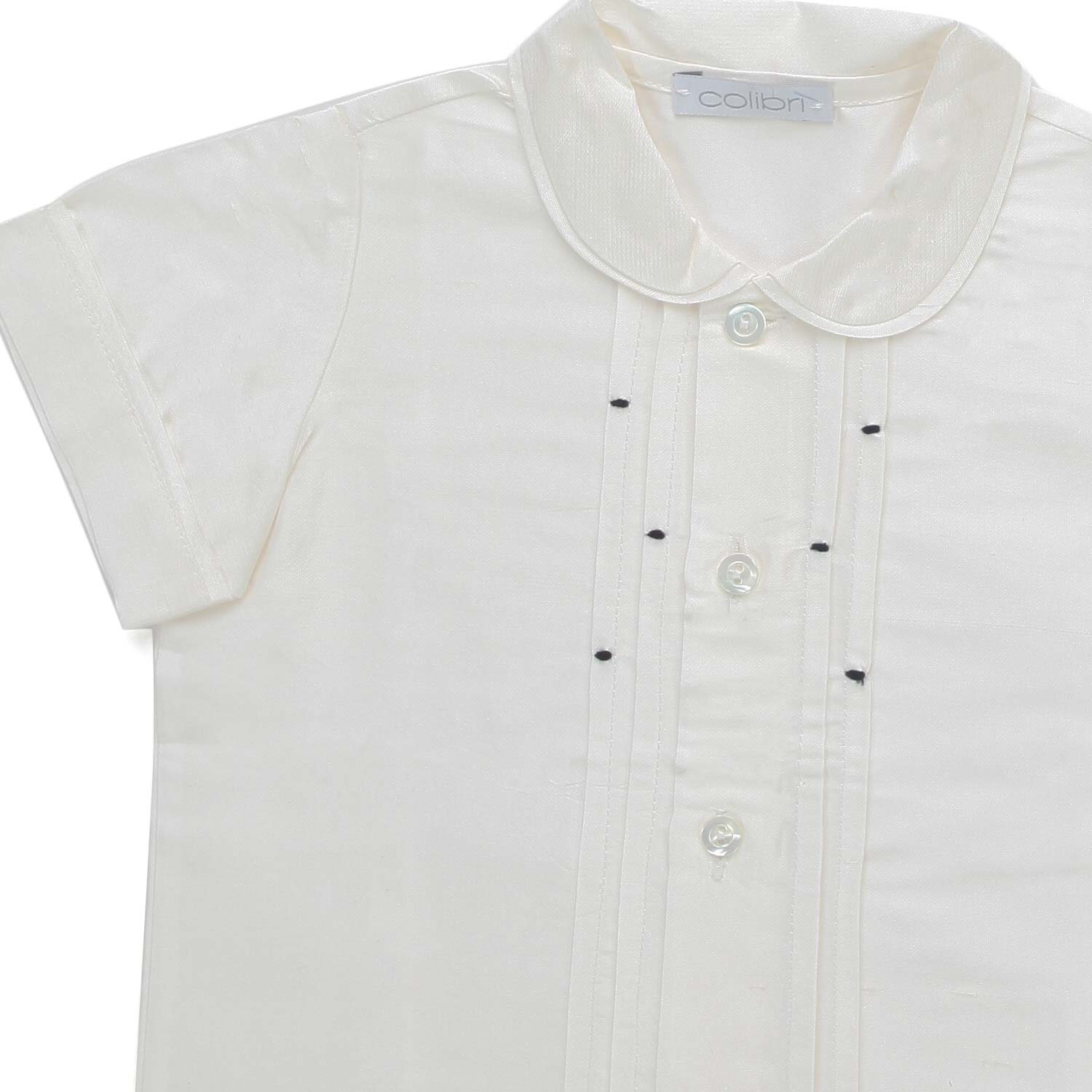 CAMICIA BIANCA IN SETA BIMBO E NEONATO - annameglio.com abbigliamento moda