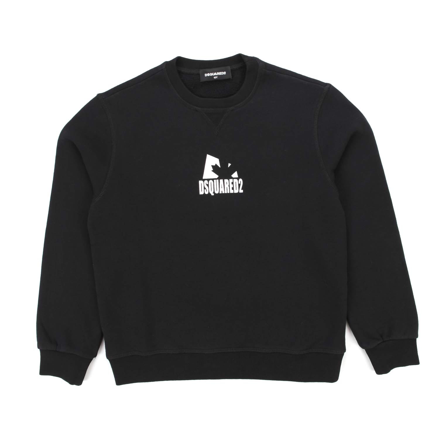 FELPA NERA BAMBINO TEEN CON LOGO - annameglio.com abbigliamento moda