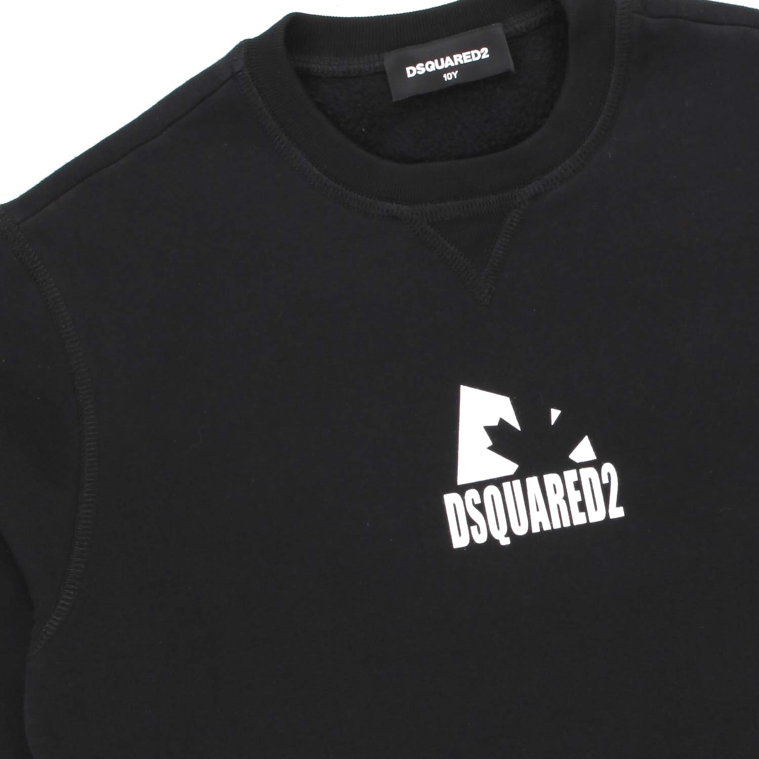 FELPA NERA BAMBINO TEEN CON LOGO - annameglio.com abbigliamento moda