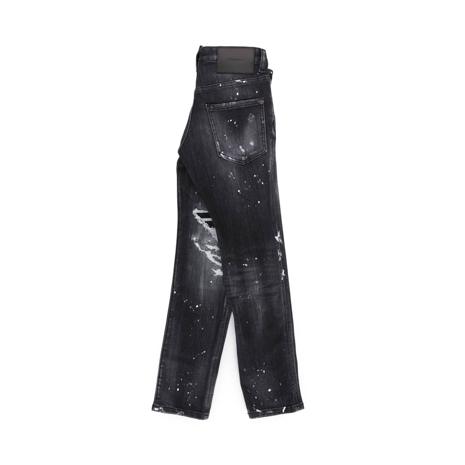JEANS NERI STRAPPATI BOY - annameglio.com abbigliamento moda