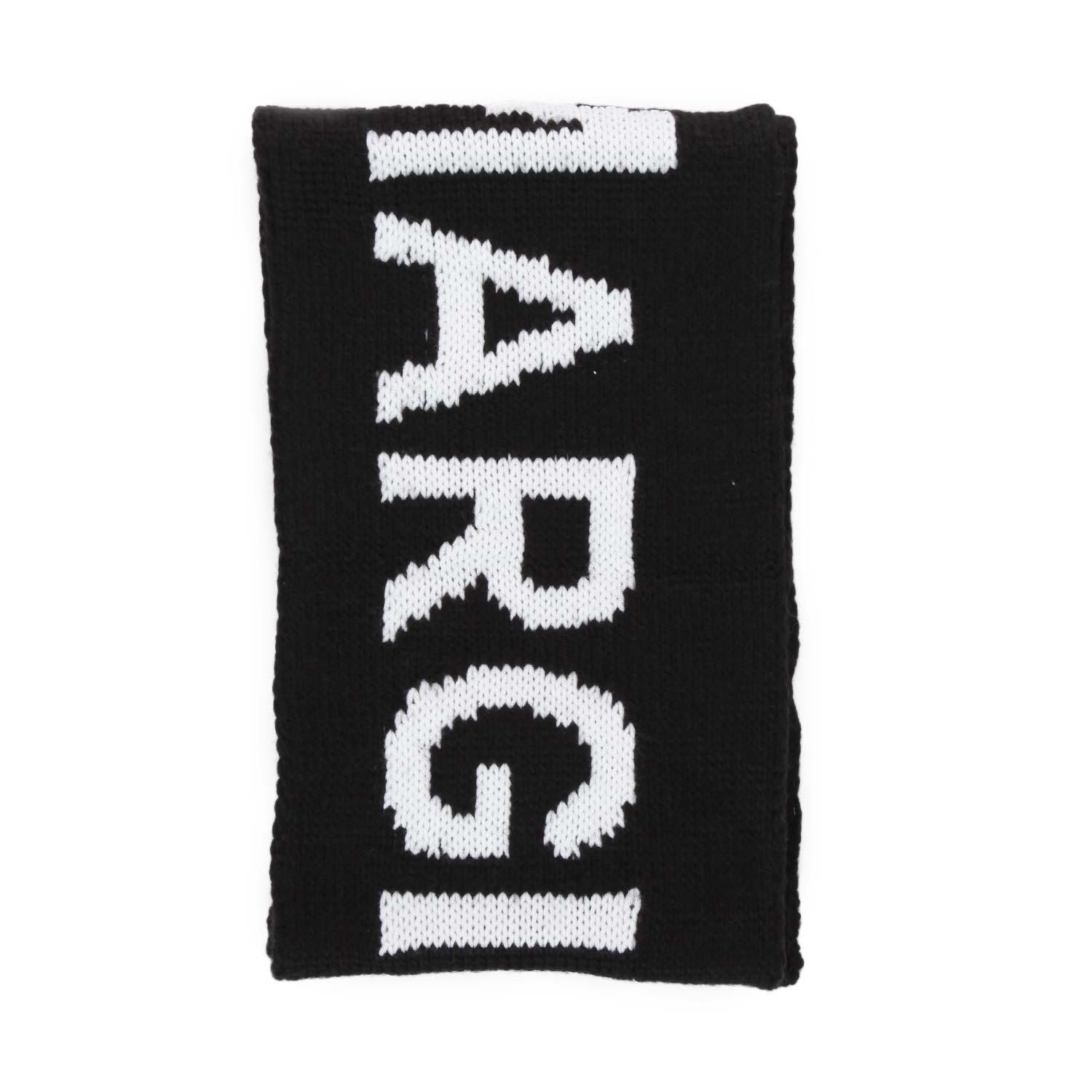 SCIARPA NERA CON LOGO UNISEX - annameglio.com abbigliamento moda