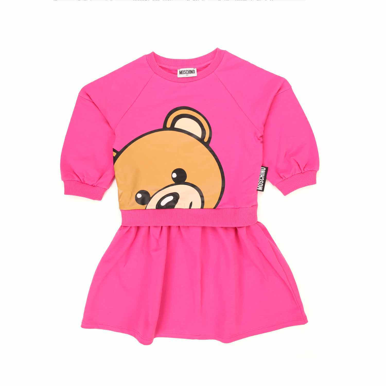 ABITO IN FELPA FUCSIA BAMBINA - annameglio.com abbigliamento moda