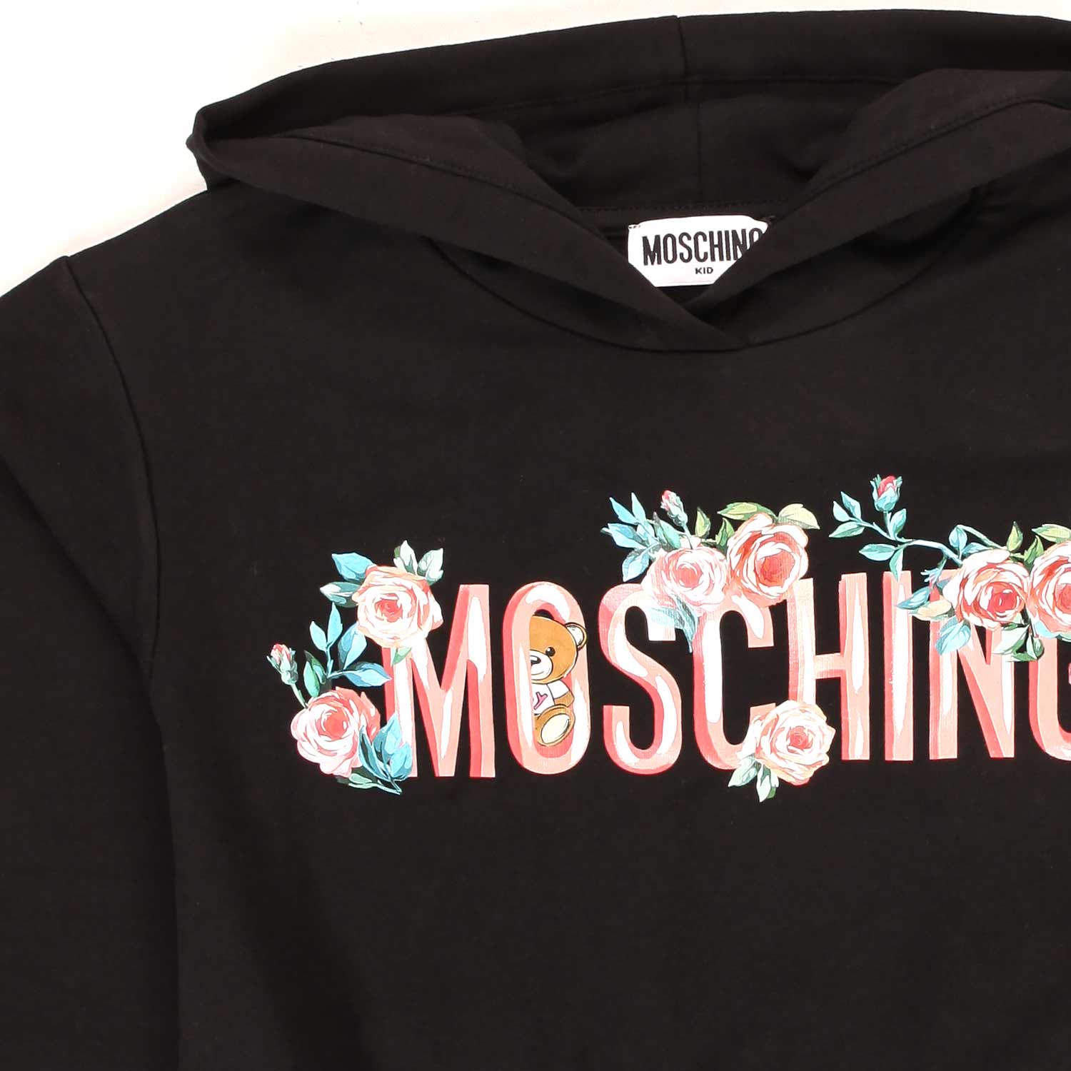 FELPA CON CAPPUCCIO E LOGO GIRL - annameglio.com abbigliamento moda