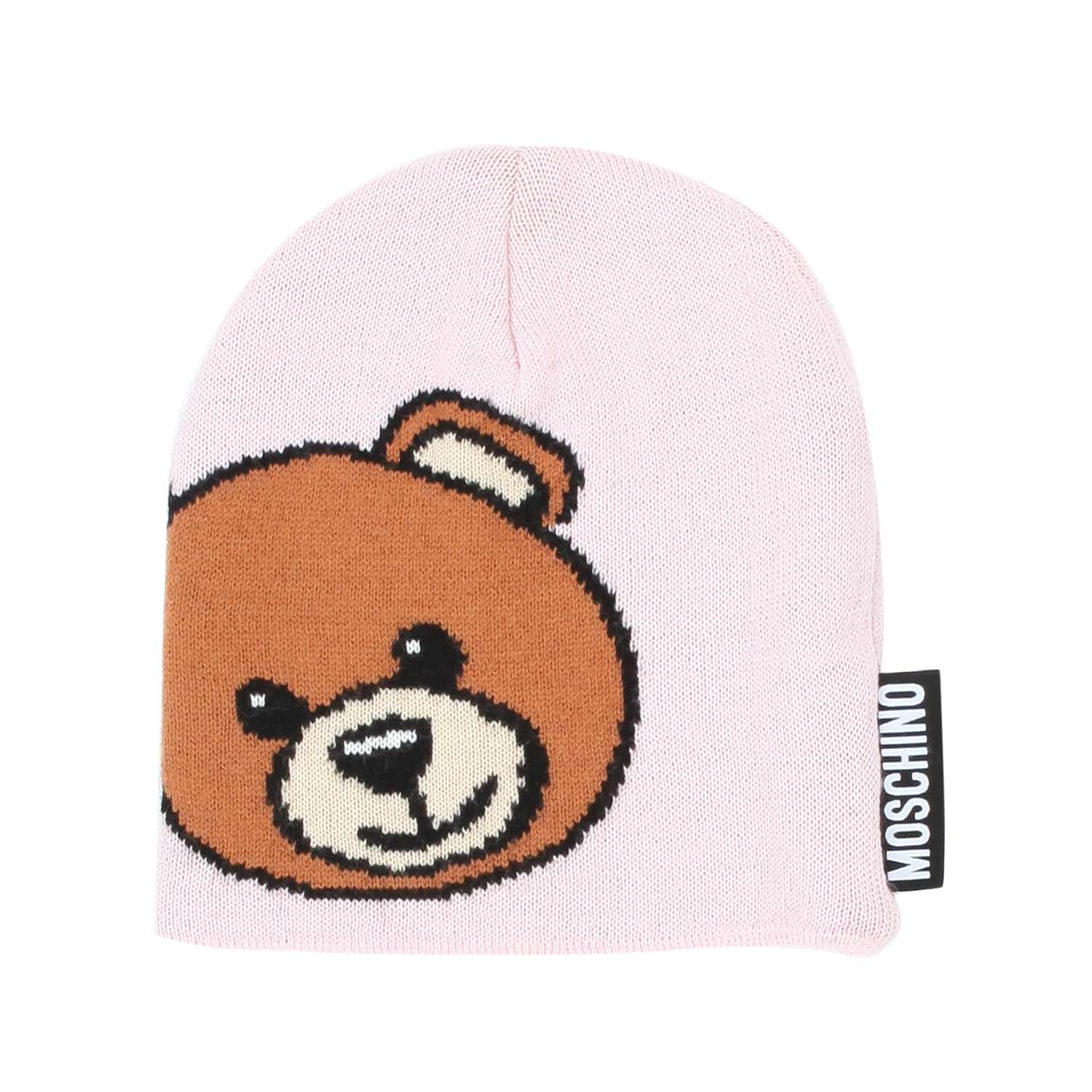 CAPPELLO TEDDY BEAR ROSA PALLIDO BAMBINA - annameglio.com abbigliamento moda