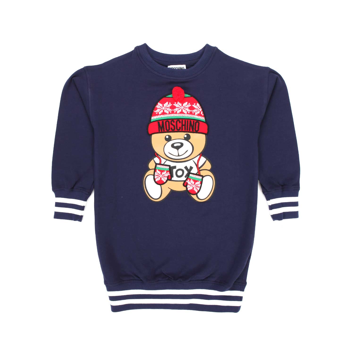 MAXI FELPA CON ORSETTO BAMBINA - annameglio.com abbigliamento moda