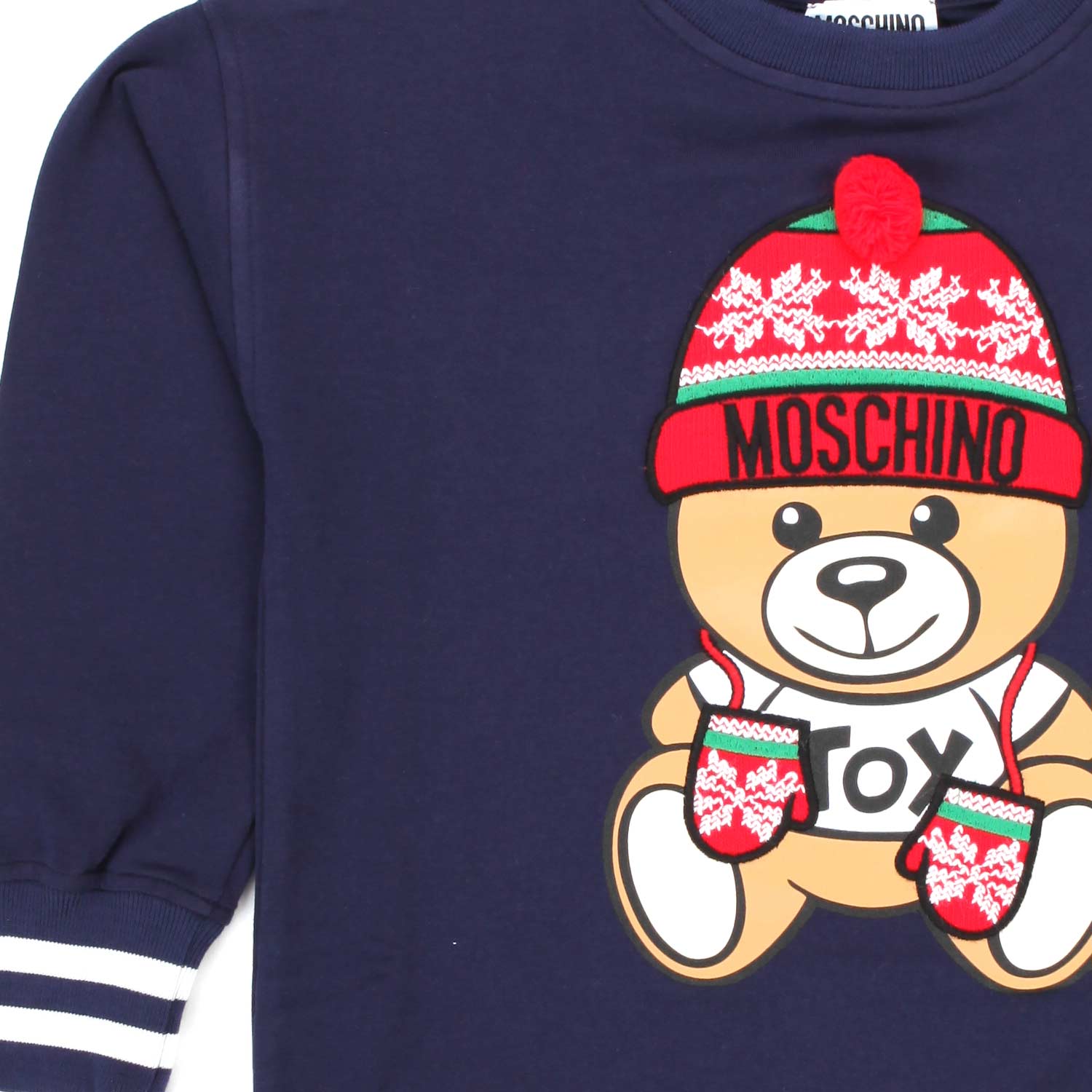 MAXI FELPA CON ORSETTO BAMBINA - annameglio.com abbigliamento moda