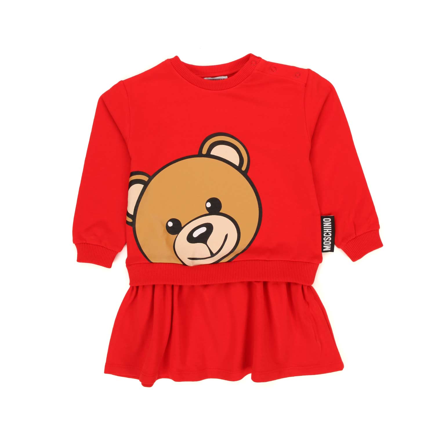 MINI ABITO TEDDY BEAR ROSSO BEBÈ E BAMBINA - annameglio.com abbigliamento moda