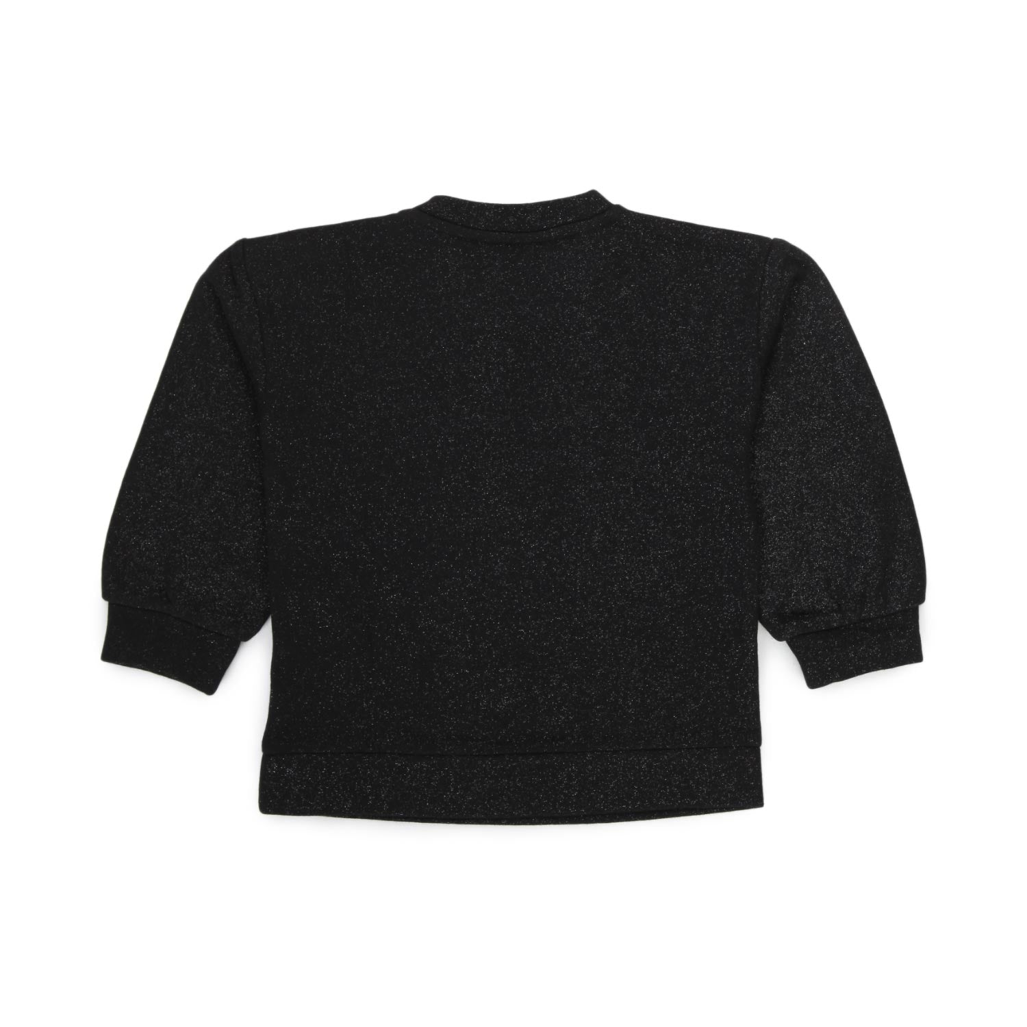 FELPA TEDDY BEAR NERA E GLITTER BIMBA - annameglio.com abbigliamento moda