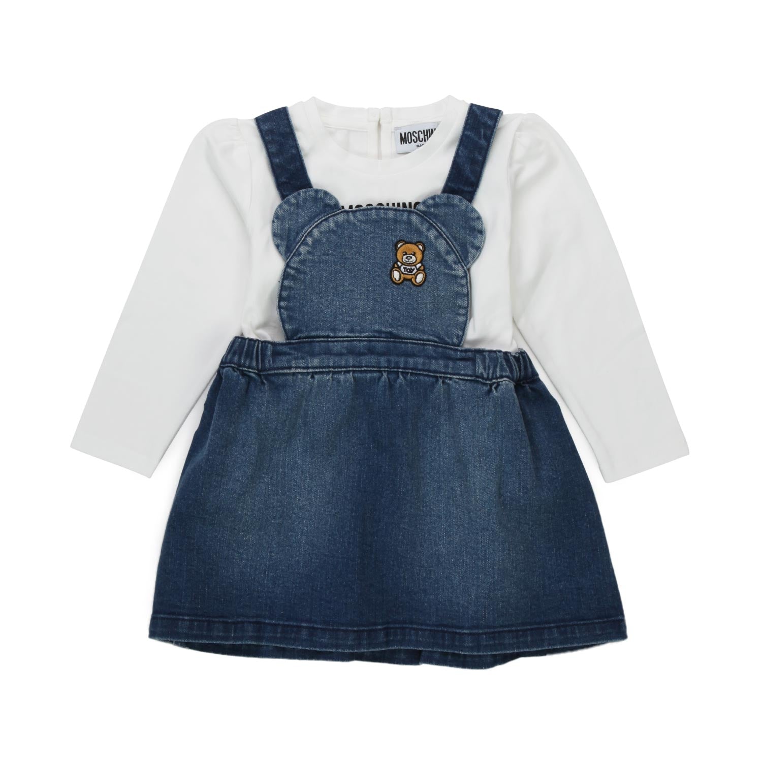 GONNA SALOPETTE CON T-SHIRT BEBÈ E BAMBINA - annameglio.com abbigliamento moda