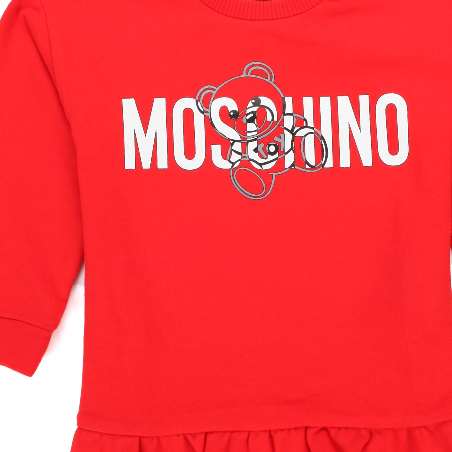 MINI ABITO IN FELPA ROSSO BEBÈ E BAMBINA - annameglio.com abbigliamento moda