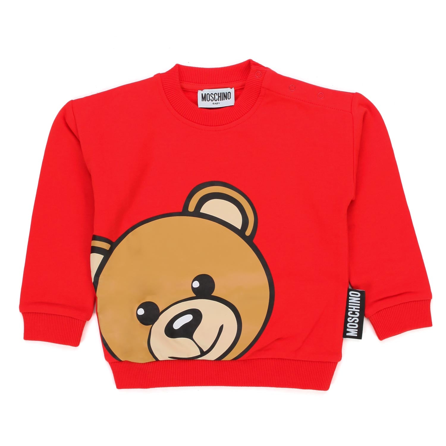 FELPA ROSSA UNISEX CON ORSETTO - annameglio.com abbigliamento moda