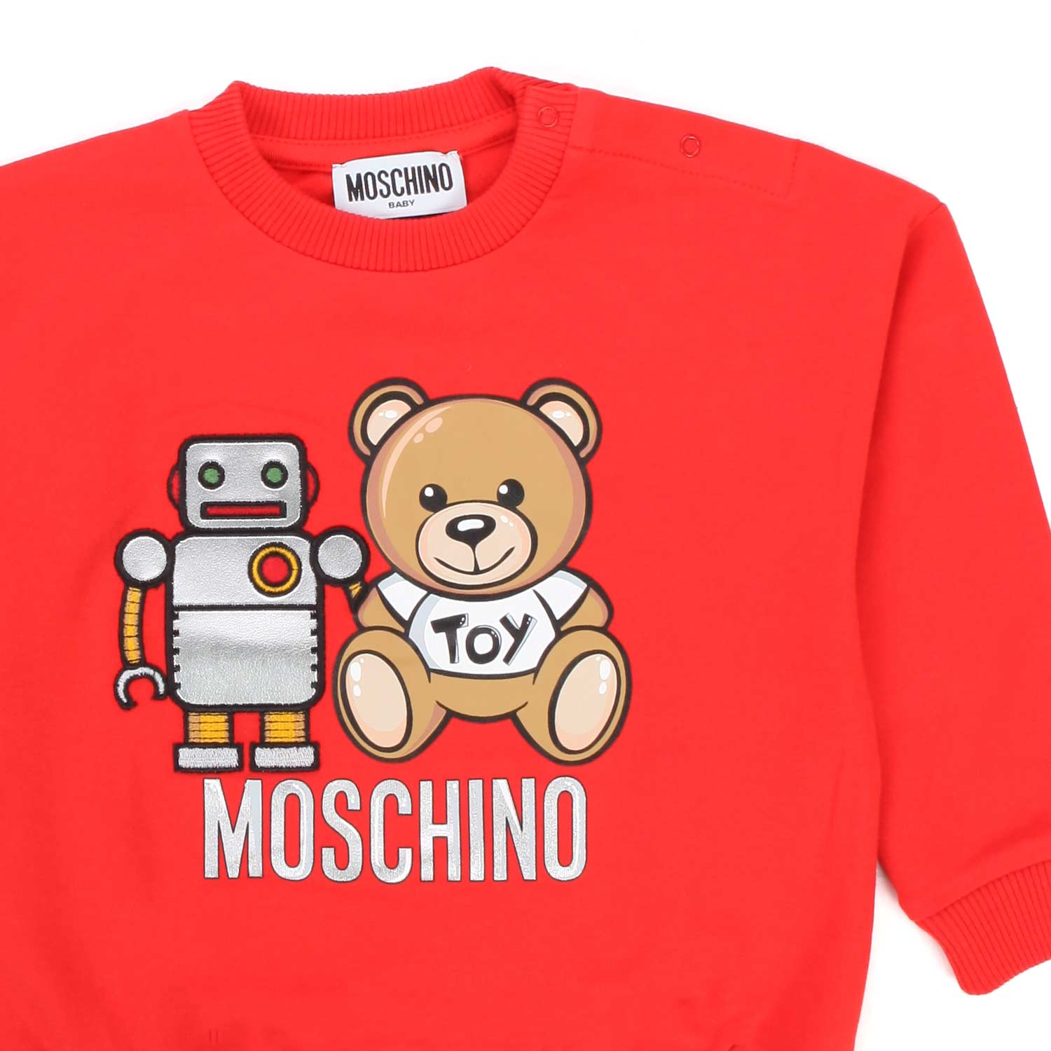 FELPA ROSSA BIMBO CON ORSETTO - annameglio.com abbigliamento moda