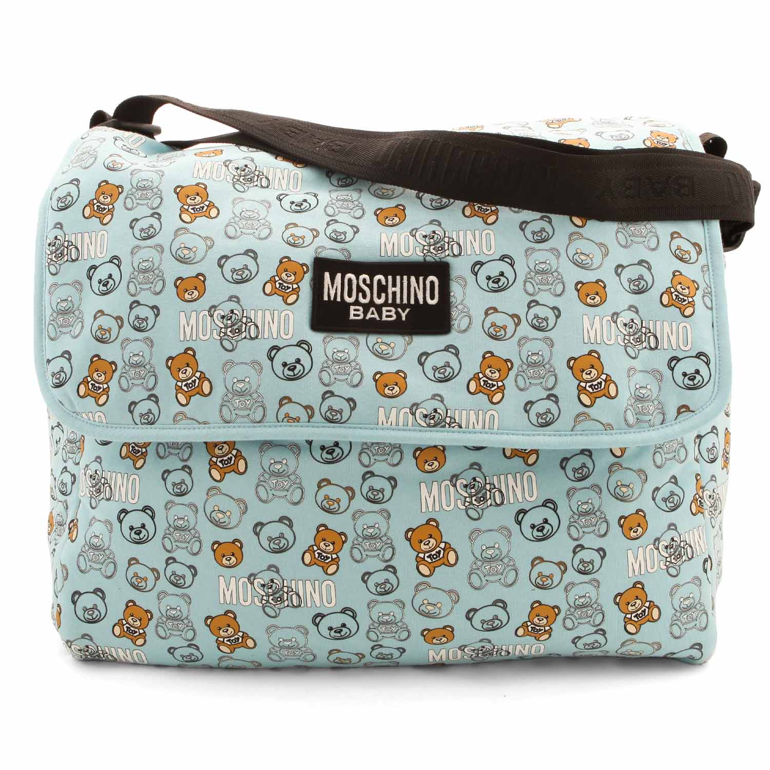 BORSA MAMMA CELESTE CON ORSETTI - annameglio.com abbigliamento moda