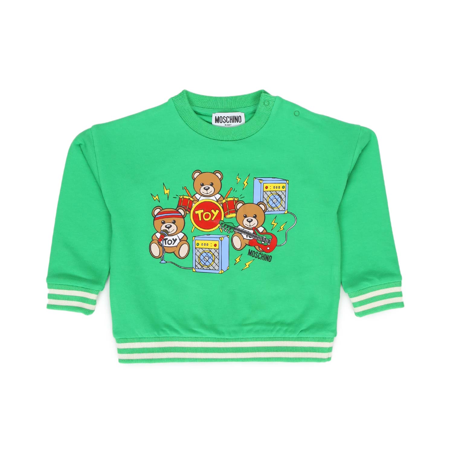 FELPA TEDDY BEAR VERDE BEBÈ E BAMBINO - annameglio.com abbigliamento moda