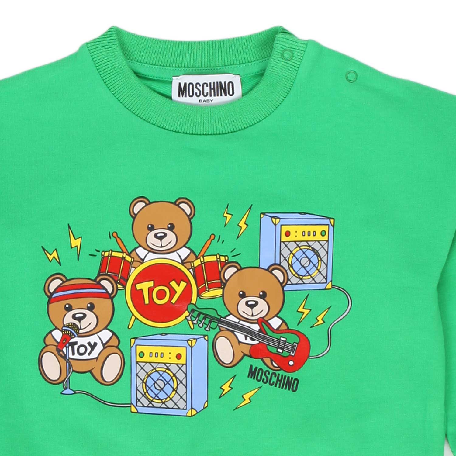 FELPA TEDDY BEAR VERDE BEBÈ E BAMBINO - annameglio.com abbigliamento moda