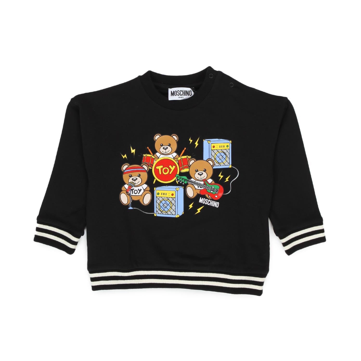 FELPA NERA CON ORSETTI BIMBO - annameglio.com abbigliamento moda