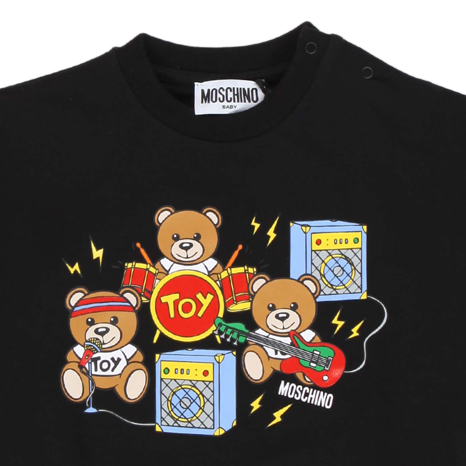 FELPA NERA CON ORSETTI BIMBO - annameglio.com abbigliamento moda