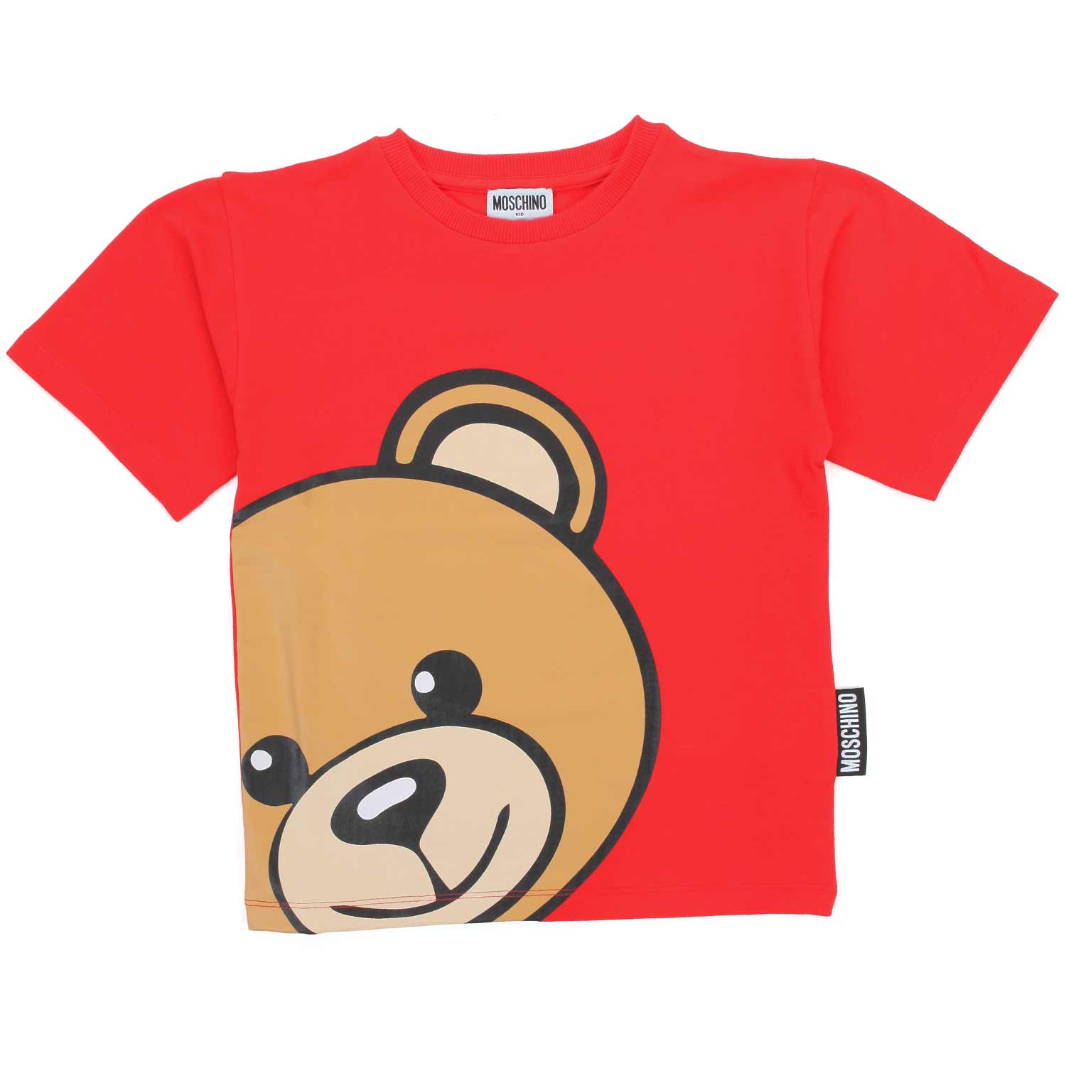 T-SHIRT ROSSA UNISEX CON ORSETTO - annameglio.com abbigliamento moda