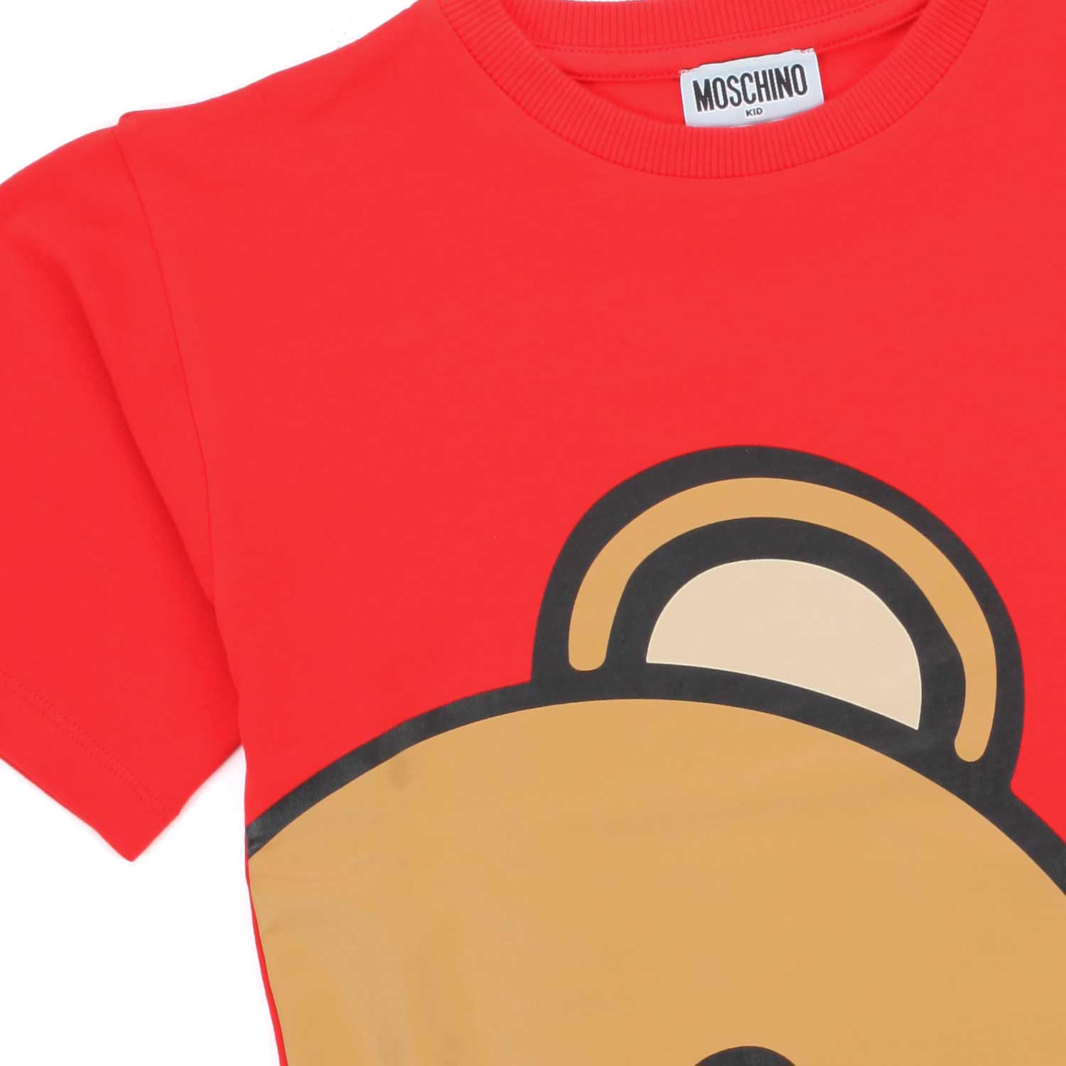 T-SHIRT ROSSA UNISEX CON ORSETTO - annameglio.com abbigliamento moda