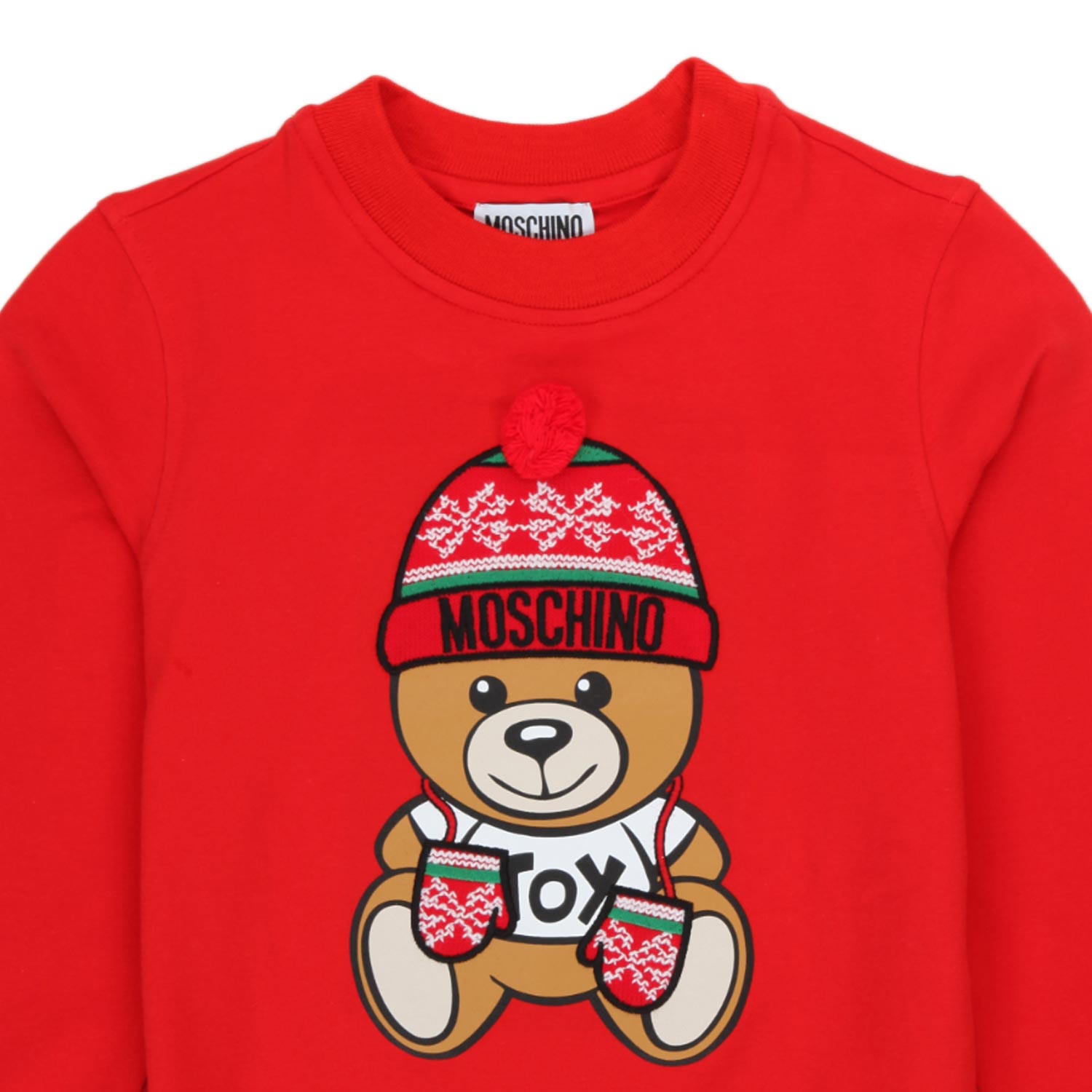 FELPA ROSSA UNISEX ORSETTO - annameglio.com abbigliamento moda