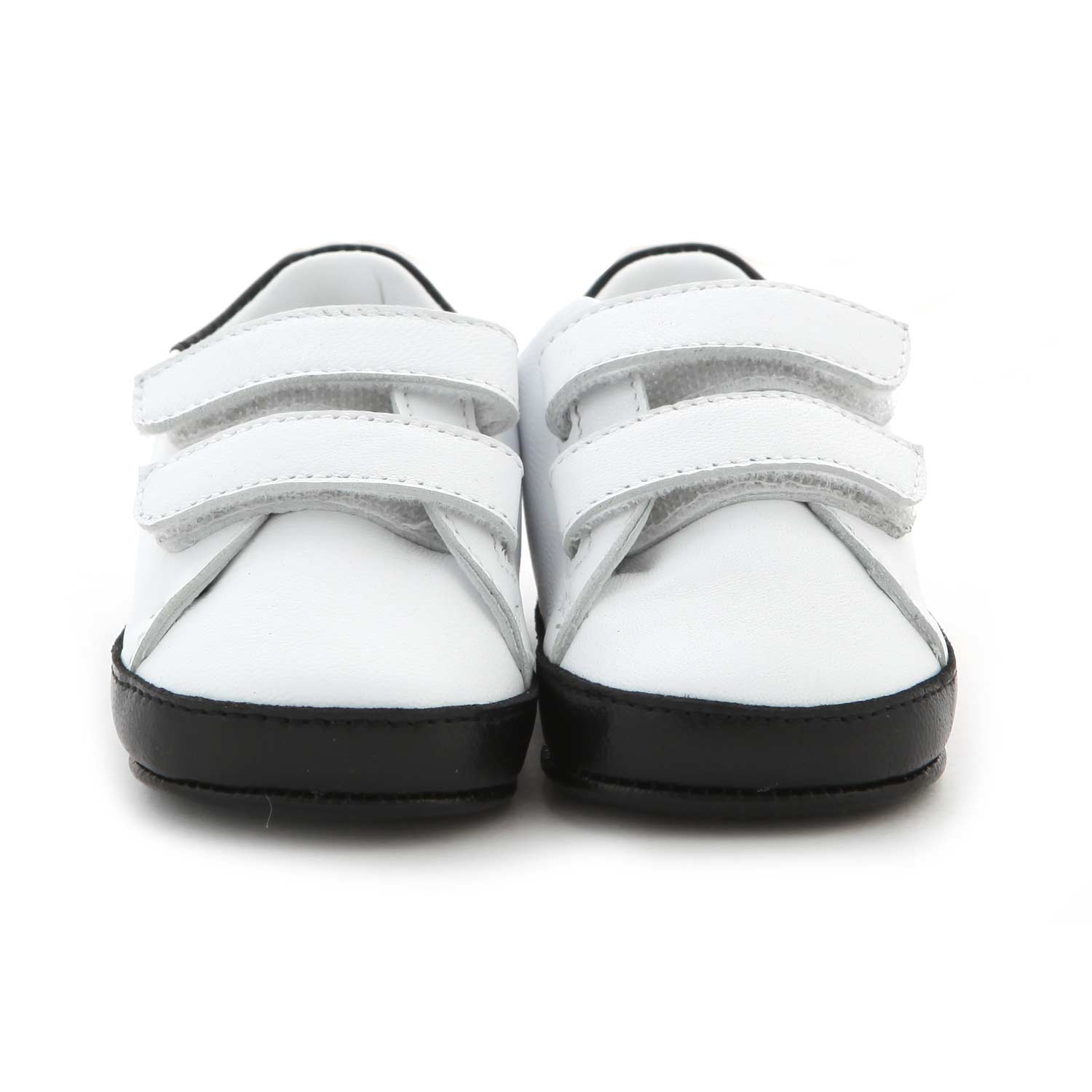 SCARPINA SNEAKER UNISEX BIANCA E NERA NEONATO - annameglio.com abbigliamento moda