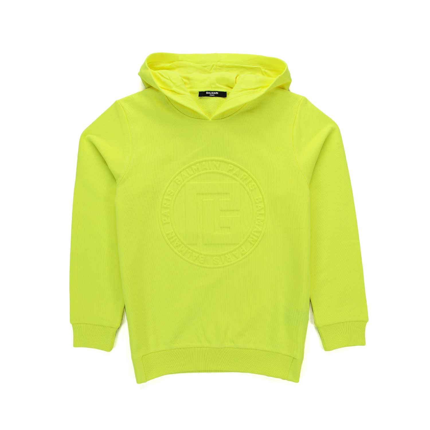 FELPA GIALLO FLUO CON LOGO BAMBINA E TEENAGER - annameglio.com abbigliamento moda