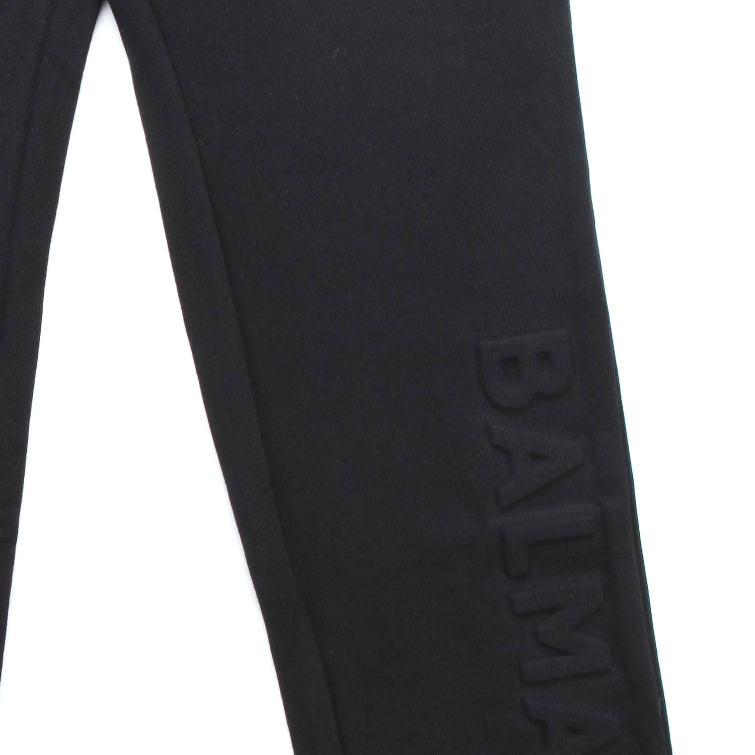PANTALONE NERO CON LOGO GOFFRATO BAMBINA E TEENAGE - annameglio.com abbigliamento moda