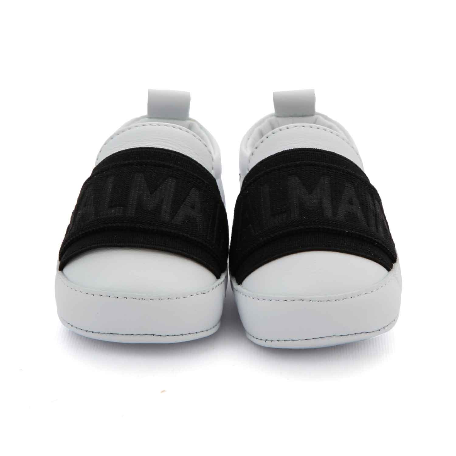 SCARPINA SNEAKER BABY UNISEX BIANCA E NERA - annameglio.com abbigliamento moda