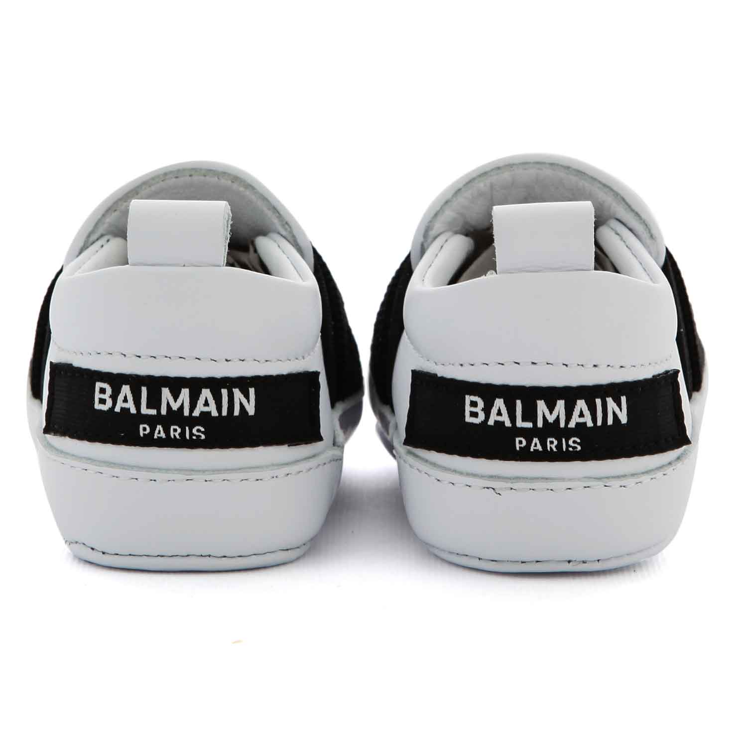 SCARPINA SNEAKER BABY UNISEX BIANCA E NERA - annameglio.com abbigliamento moda
