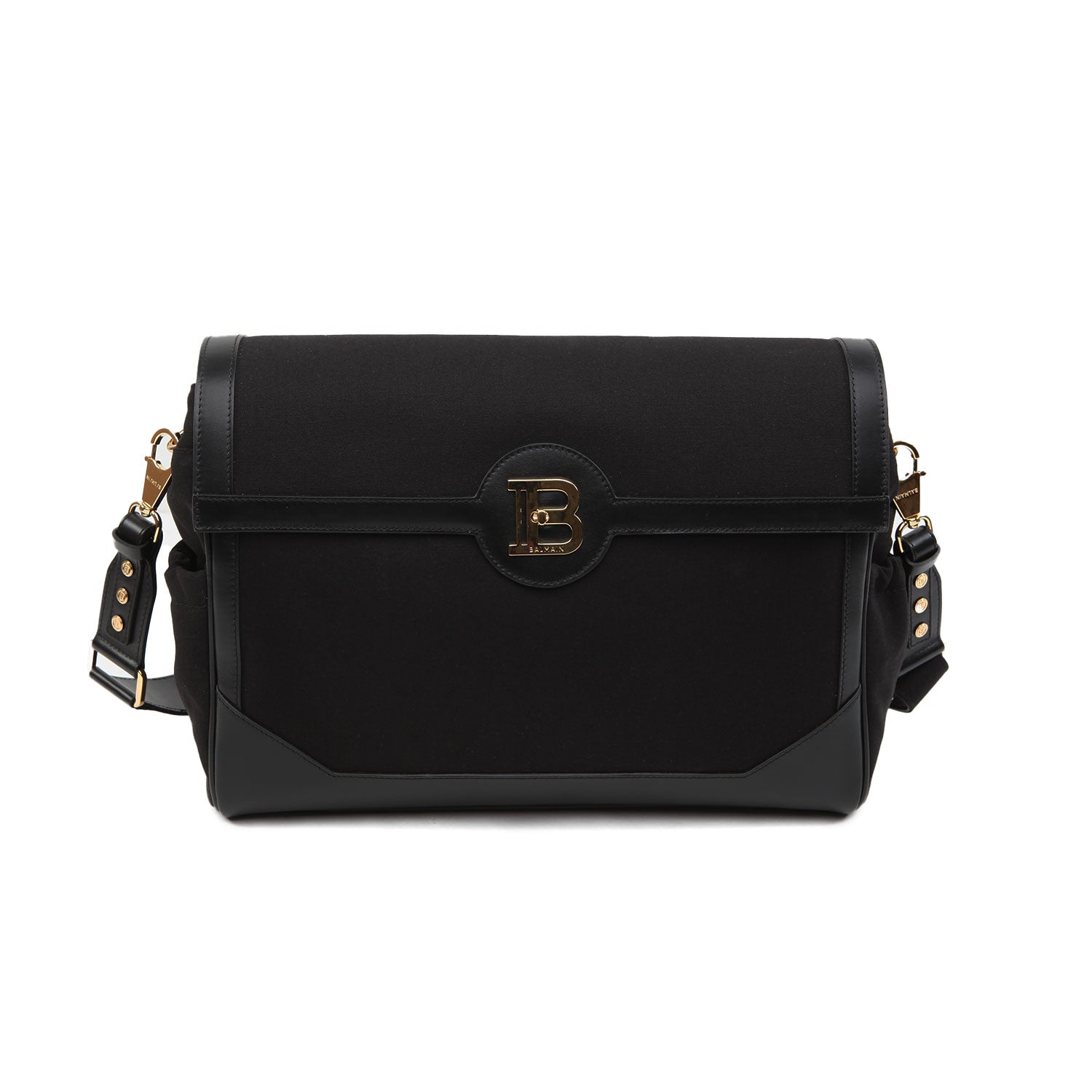 BORSA FASCIATOIO NERA CON MONOGRAMMA - annameglio.com abbigliamento moda