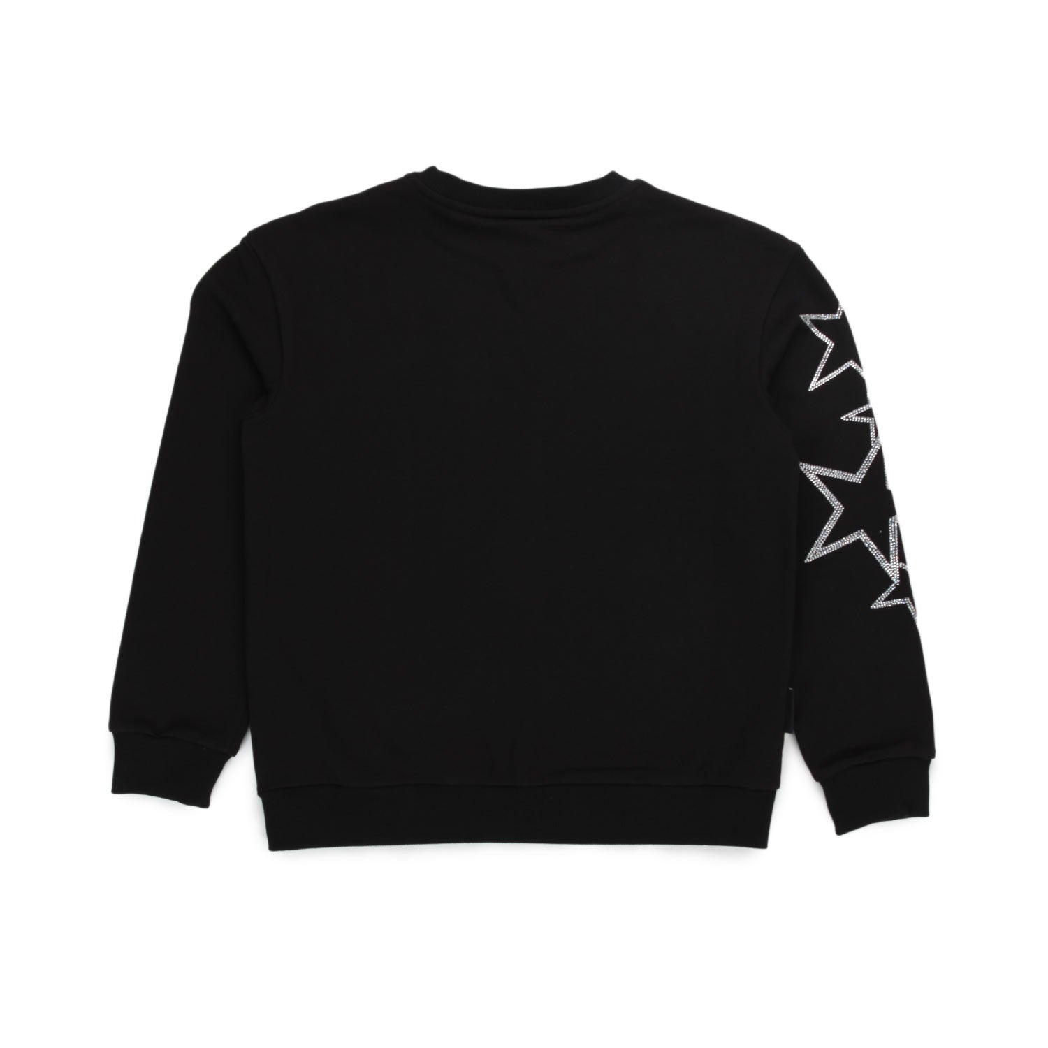 FELPA NERA E SILVER BAMBINA E TEENAGER - annameglio.com abbigliamento moda