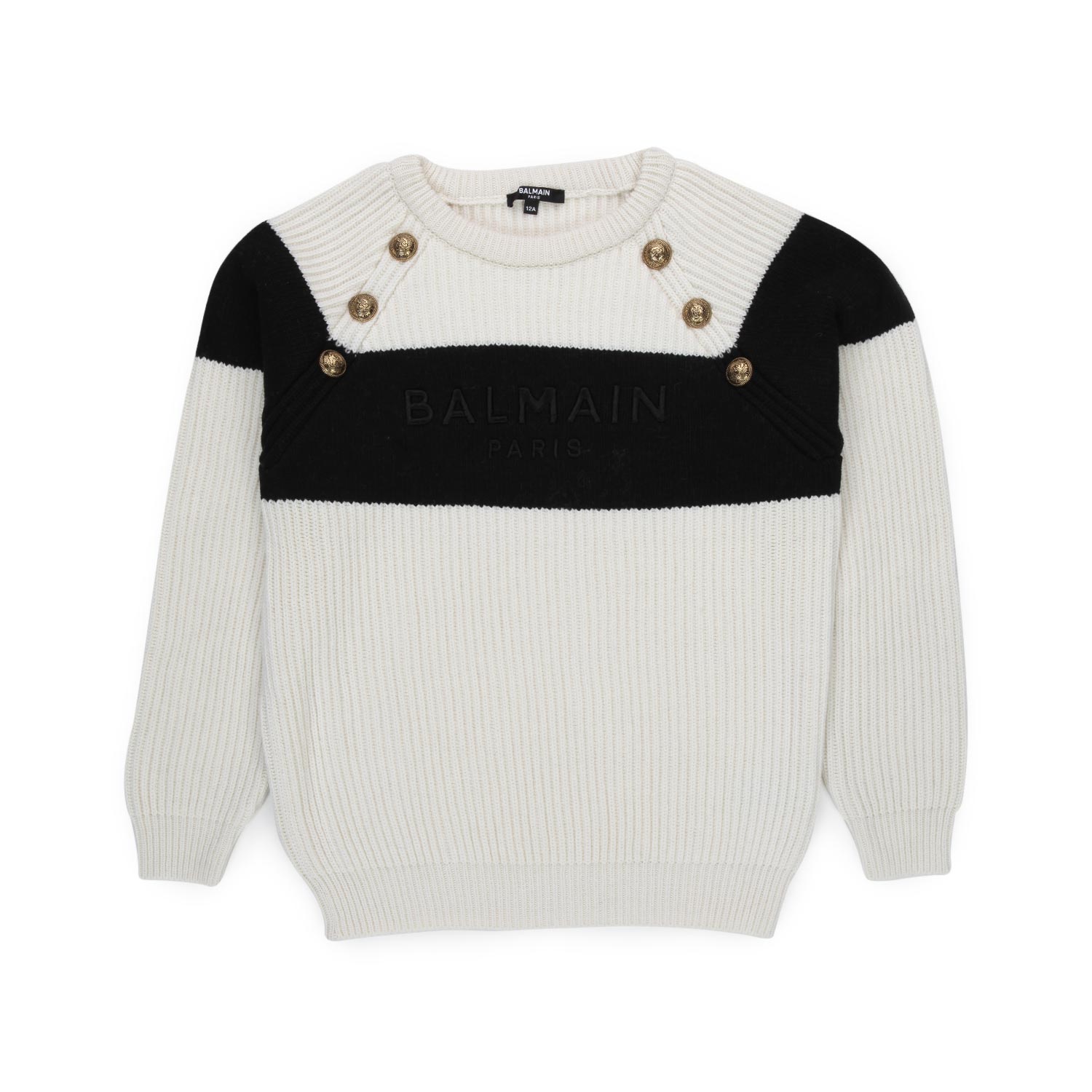 MAGLIONE PANNA E NERO BAMBINA E TEENAGER - annameglio.com abbigliamento moda