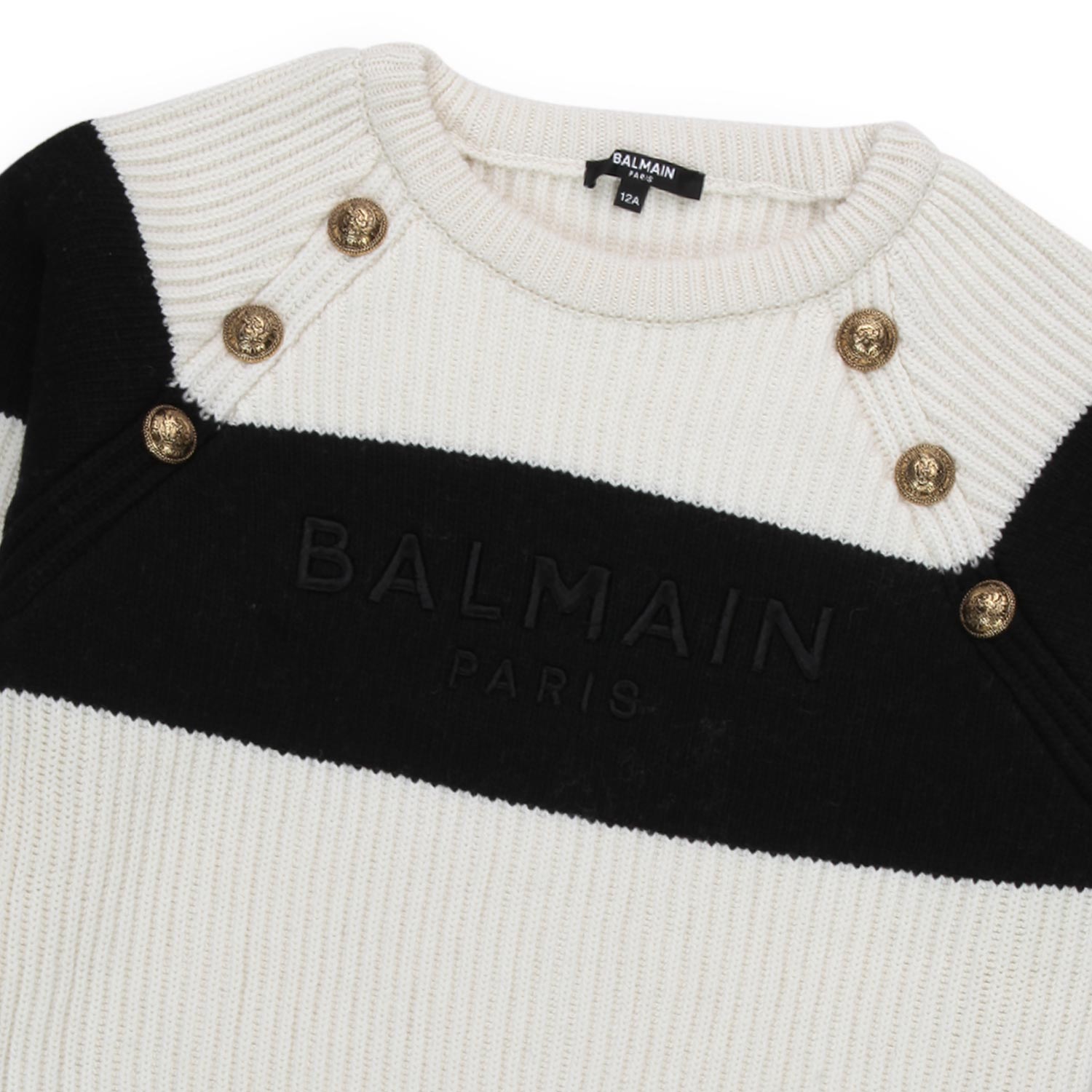 MAGLIONE PANNA E NERO BAMBINA E TEENAGER - annameglio.com abbigliamento moda