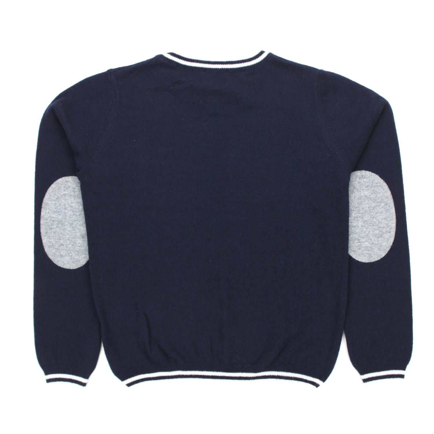 PULLOVER BLU CON TOPPE BAMBINO E TEEN - annameglio.com abbigliamento moda