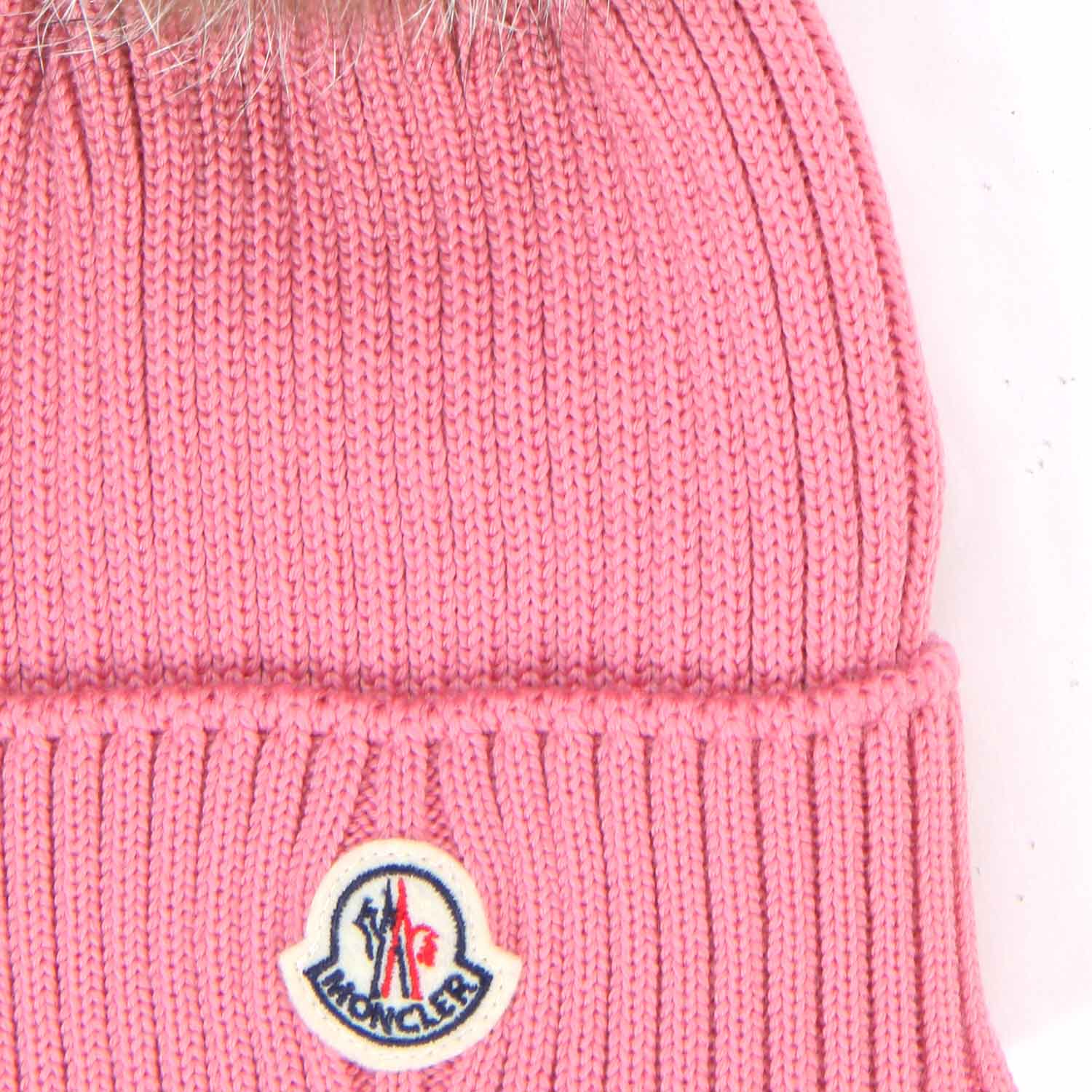 CAPPELLO DI LANA ROSA CON PON PON BAMBINA - annameglio.com abbigliamento moda