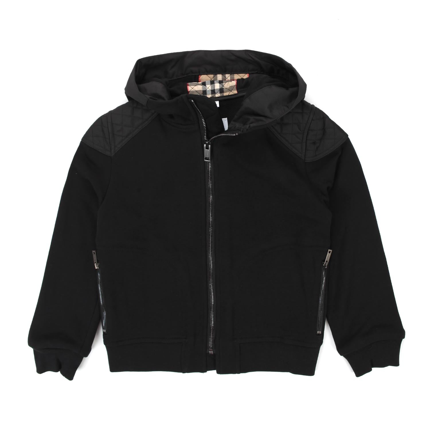 FELPA NERA ZIP TEENAGER BAMBINO - annameglio.com abbigliamento moda
