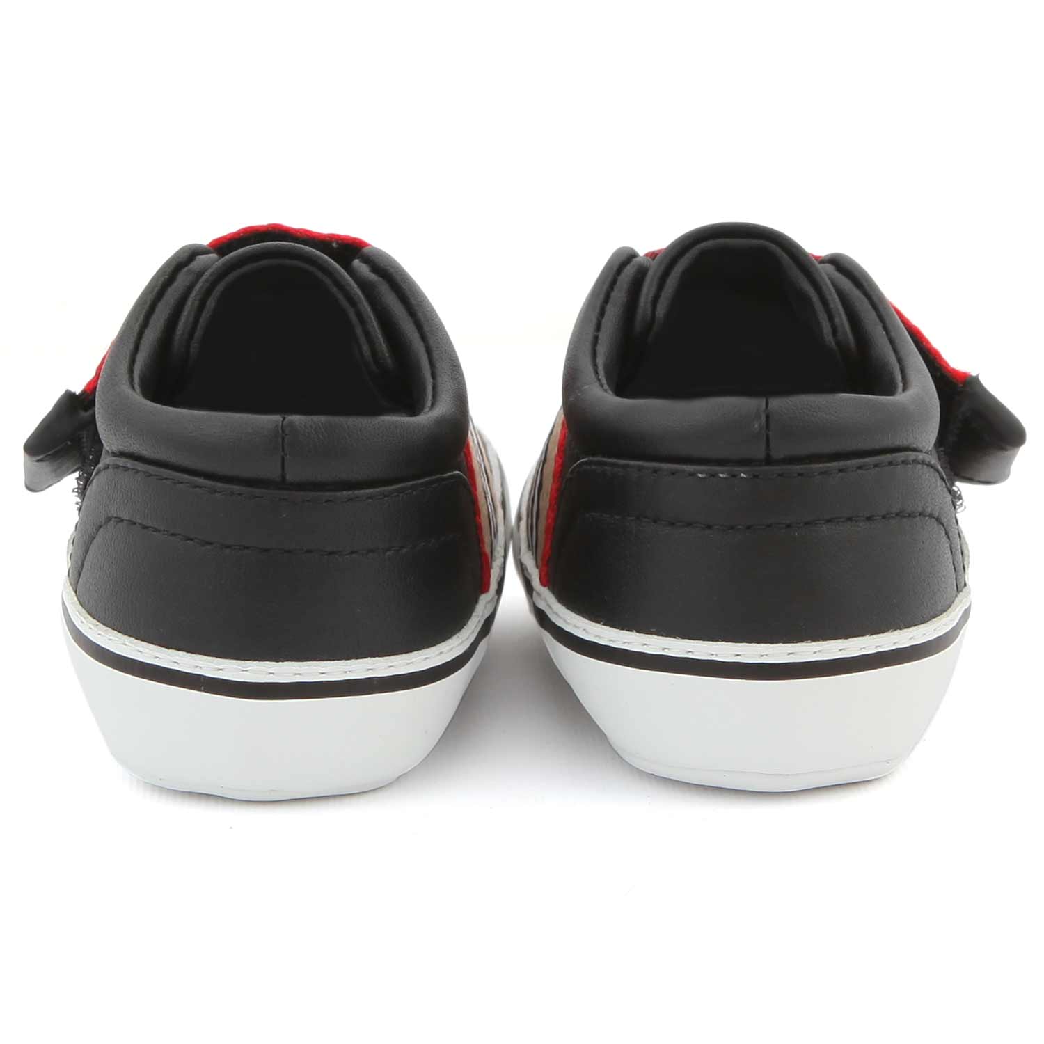 SCARPINA IN PELLE NERA E BIANCA NEONATO - annameglio.com abbigliamento moda