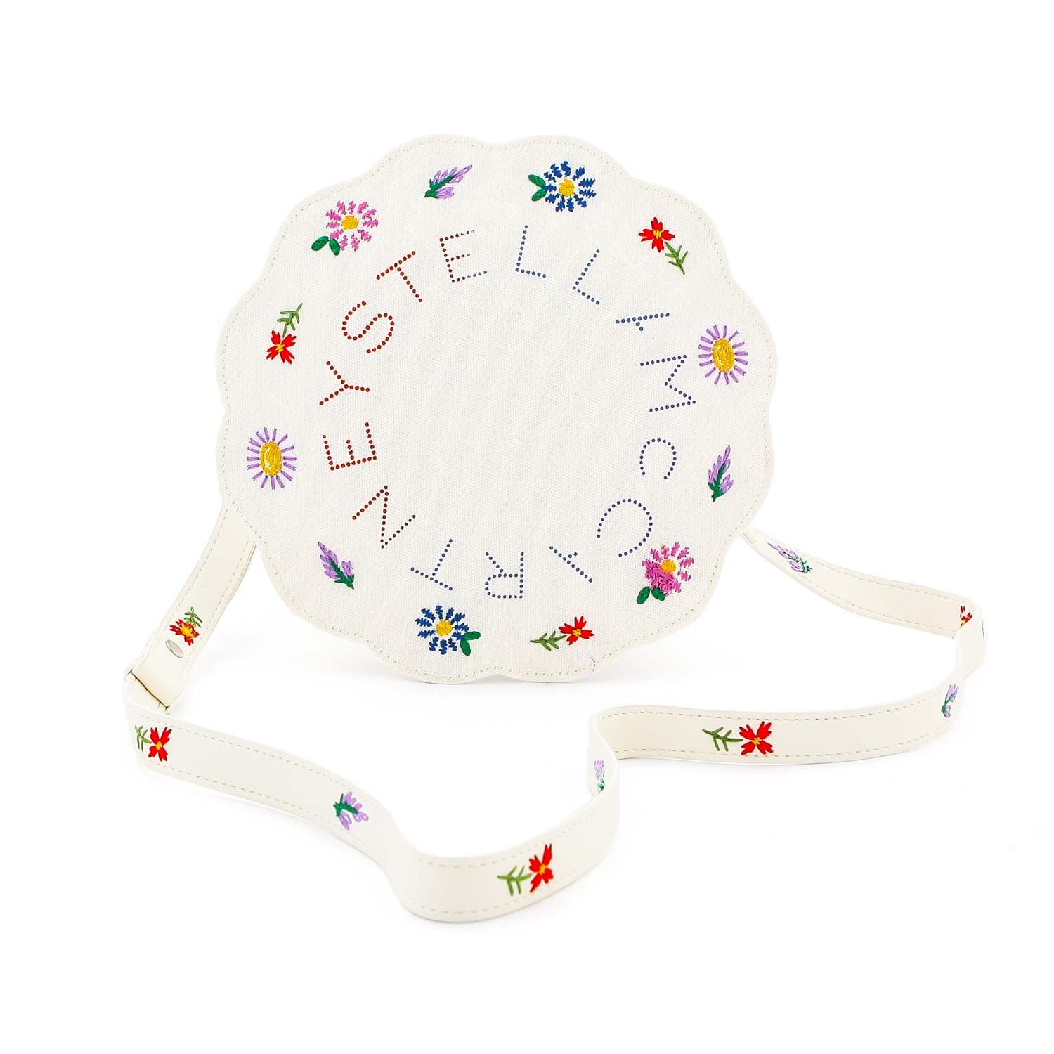 BORSETTA ROTONDA BIANCO CREMA BAMBINA E TEENAGER - annameglio.com abbigliamento moda