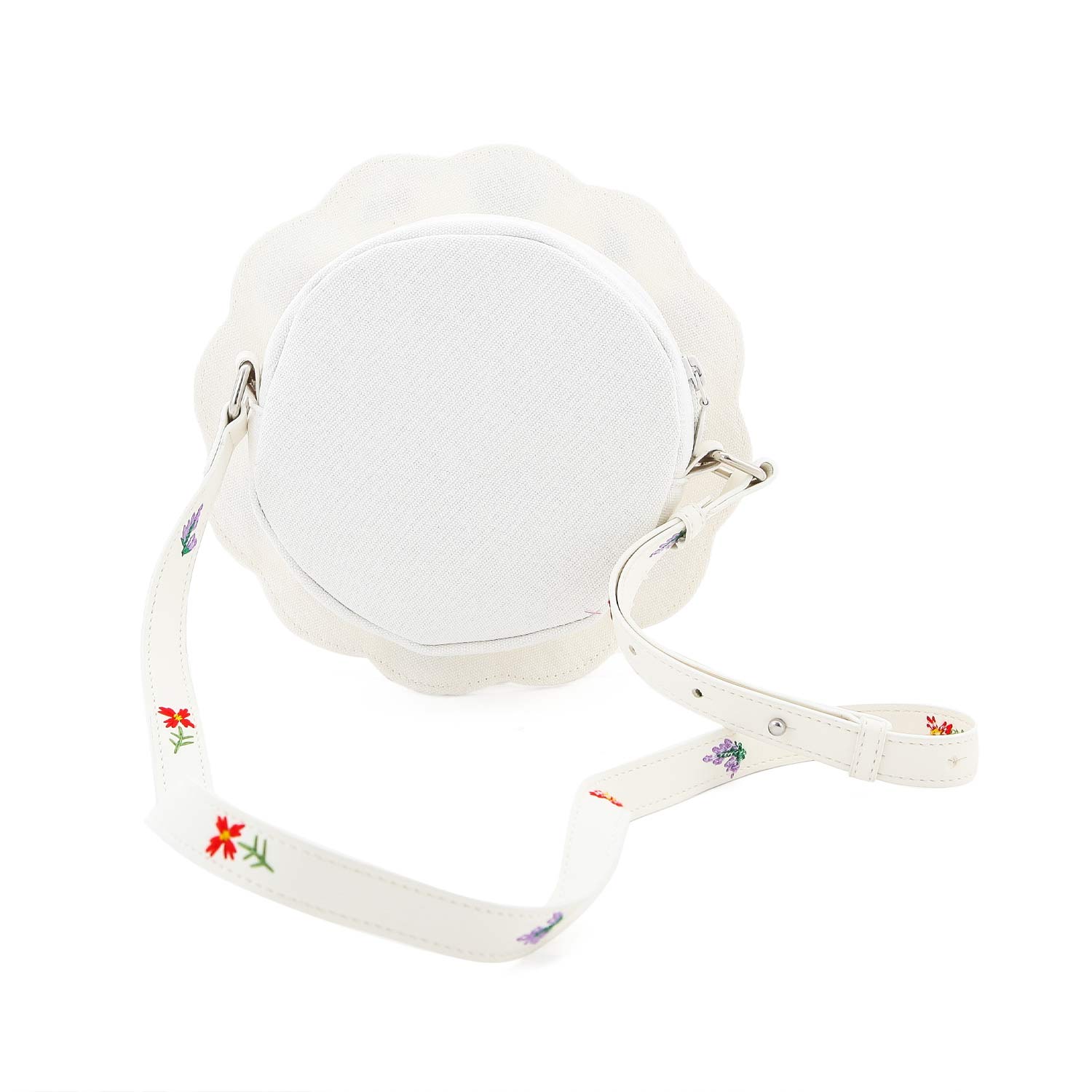 BORSETTA ROTONDA BIANCO CREMA BAMBINA E TEENAGER - annameglio.com abbigliamento moda