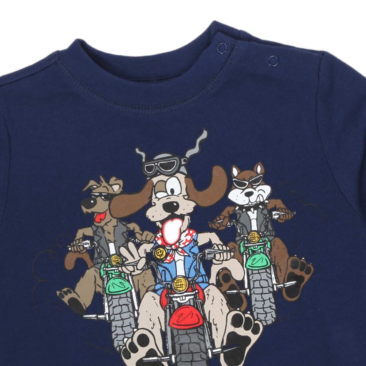 FELPA BLU STAMPA NEONATO - annameglio.com abbigliamento moda