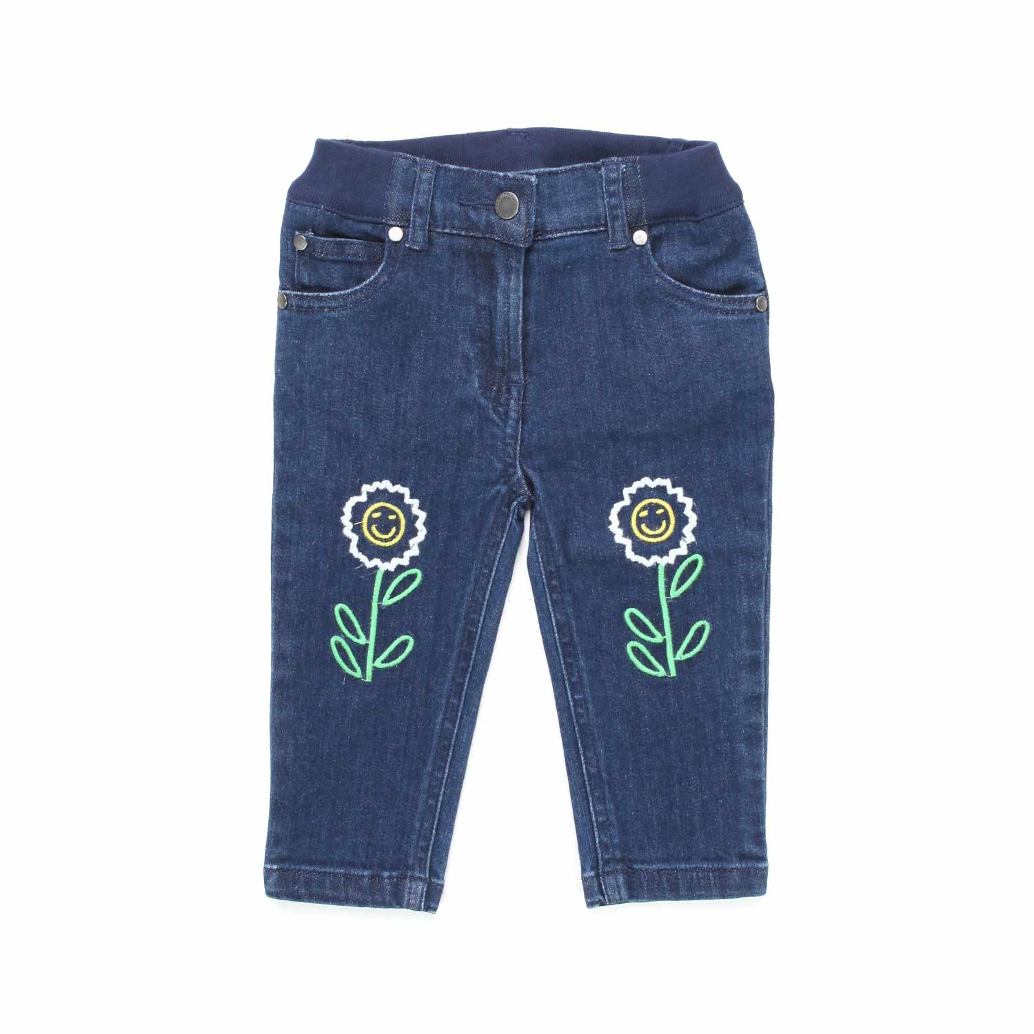 JEANS CON FIORI BIMBA - annameglio.com abbigliamento moda