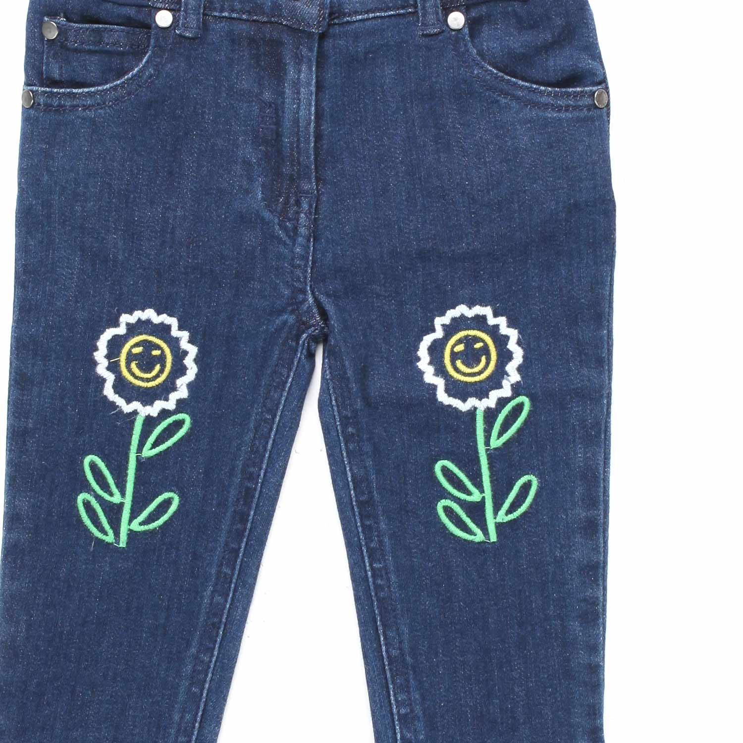 JEANS CON FIORI BIMBA - annameglio.com abbigliamento moda