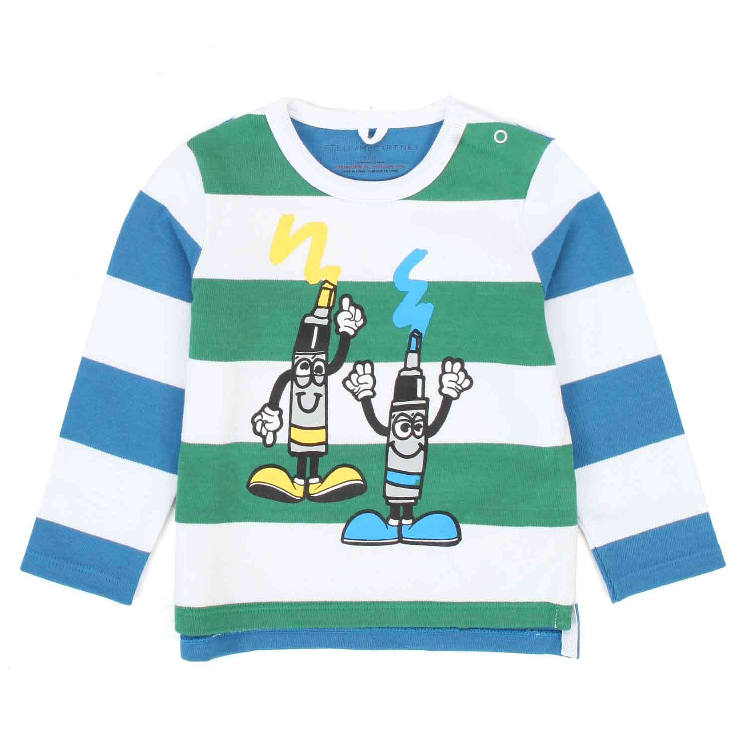 T-SHIRT PAINTING FRIENDS A STRISCE BAMBINO - annameglio.com abbigliamento moda