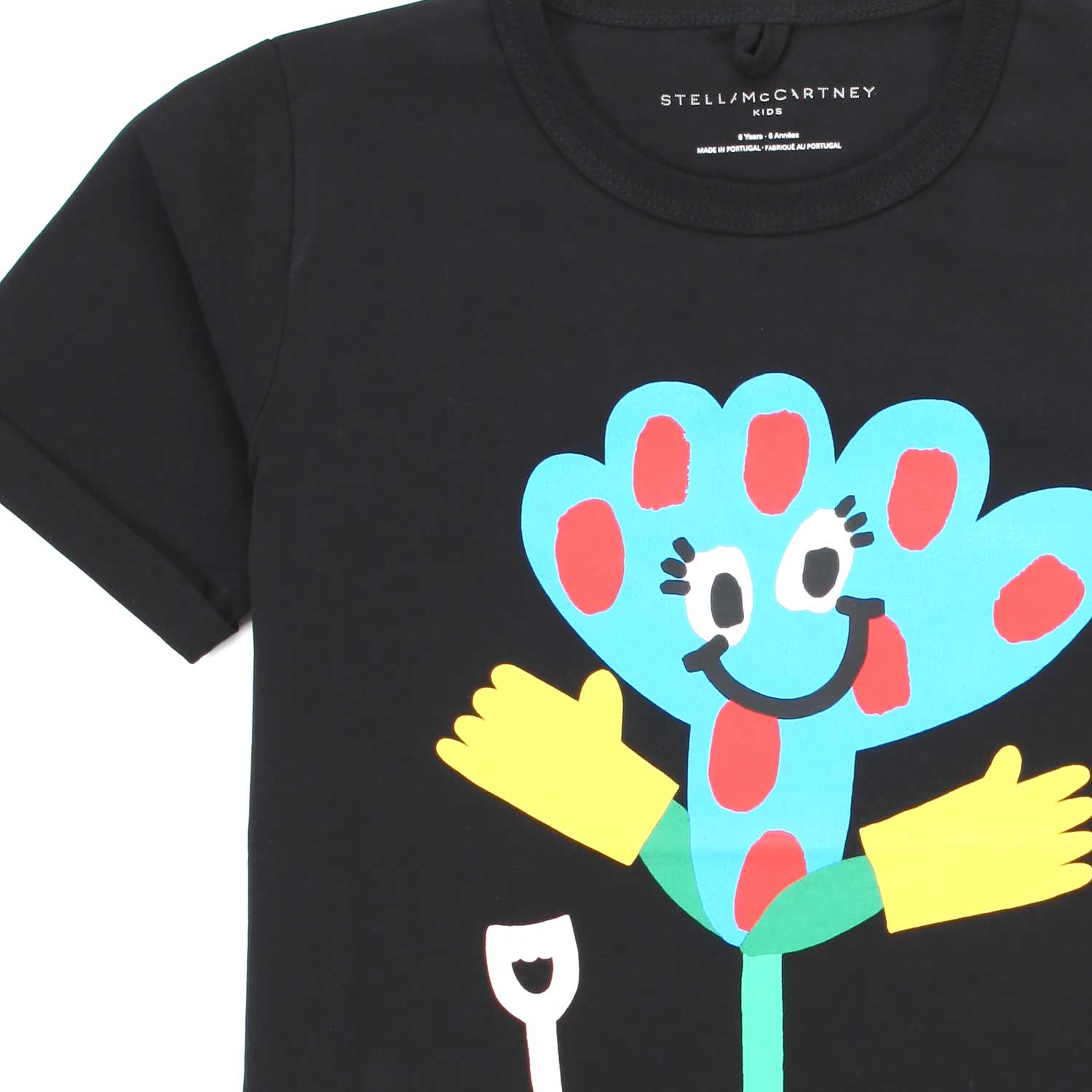 T-SHIRT NERA CON STAMPA BAMBINA - annameglio.com abbigliamento moda