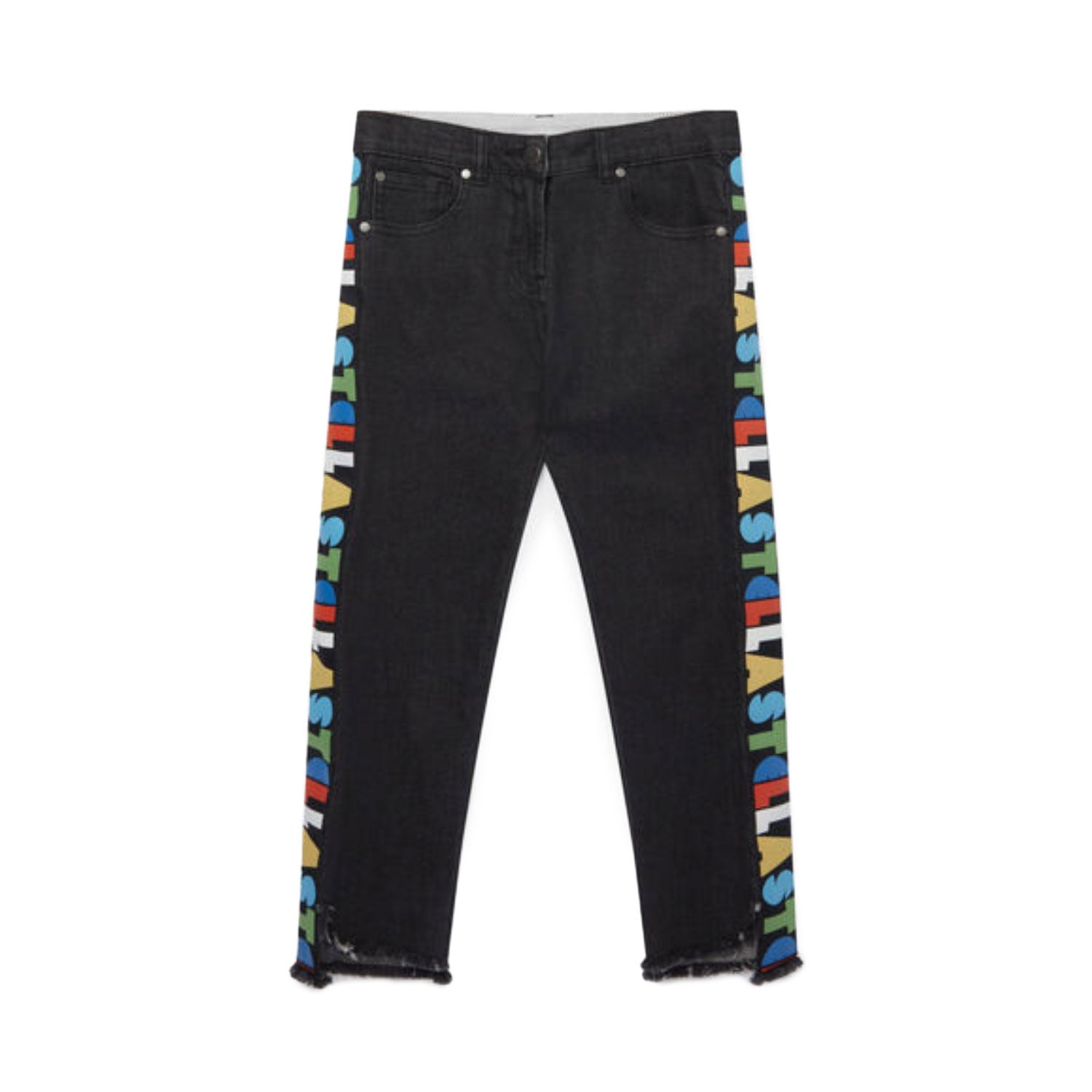 JEANS NERI CON LOGO GIRL - annameglio.com abbigliamento moda