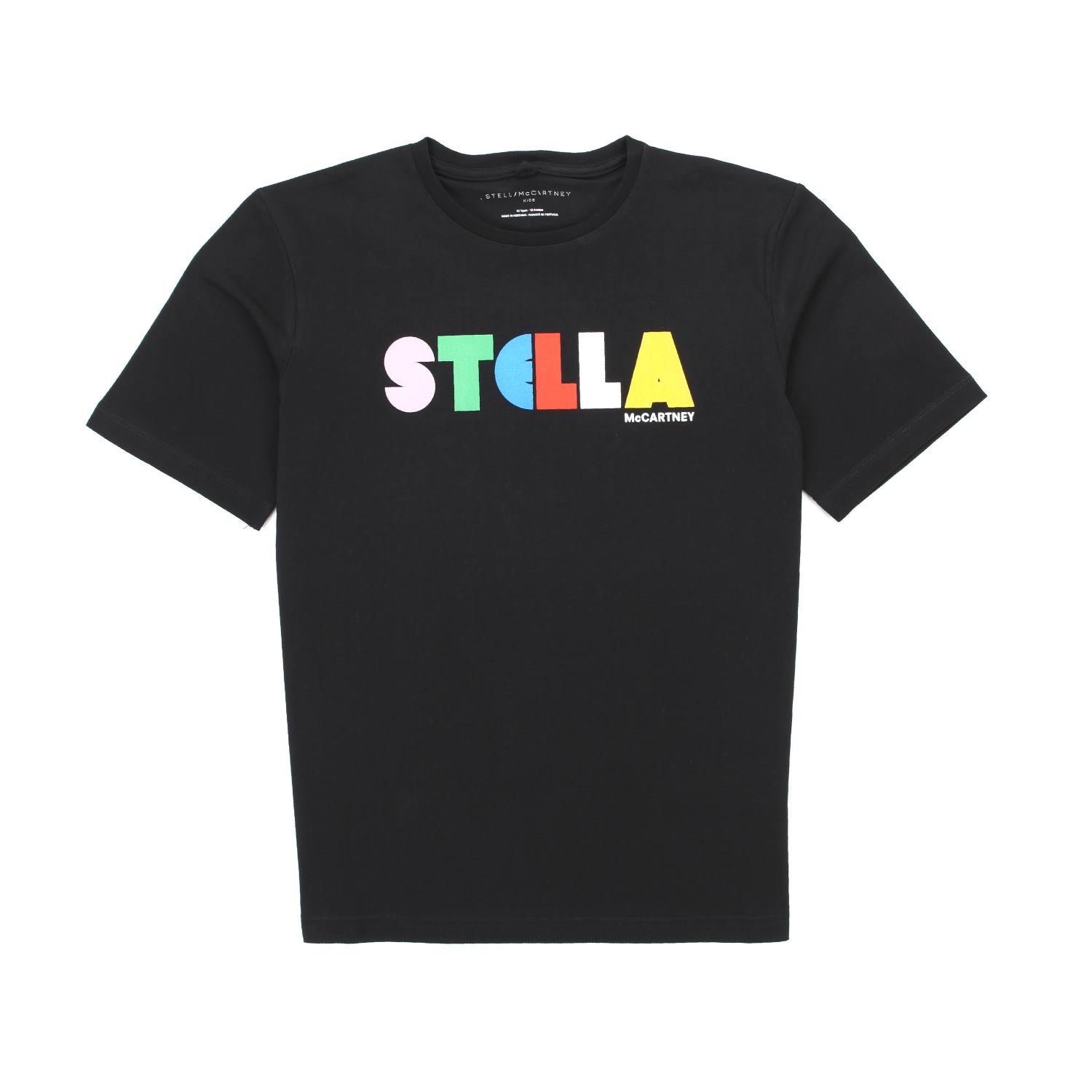 T-SHIRT NERA CON STAMPA BAMBINA E TEENAGER - annameglio.com abbigliamento moda